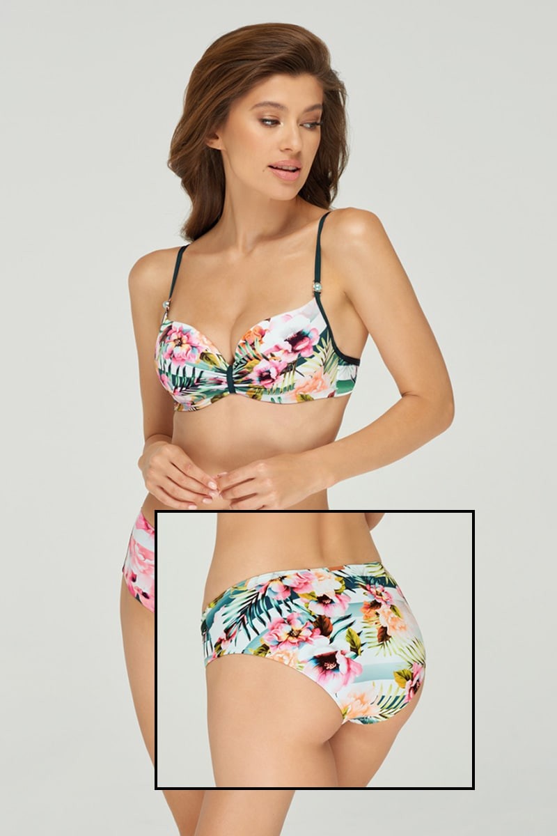 

Купальник push up, плавки слип Marc & Andre 48B/XL Голубой микс