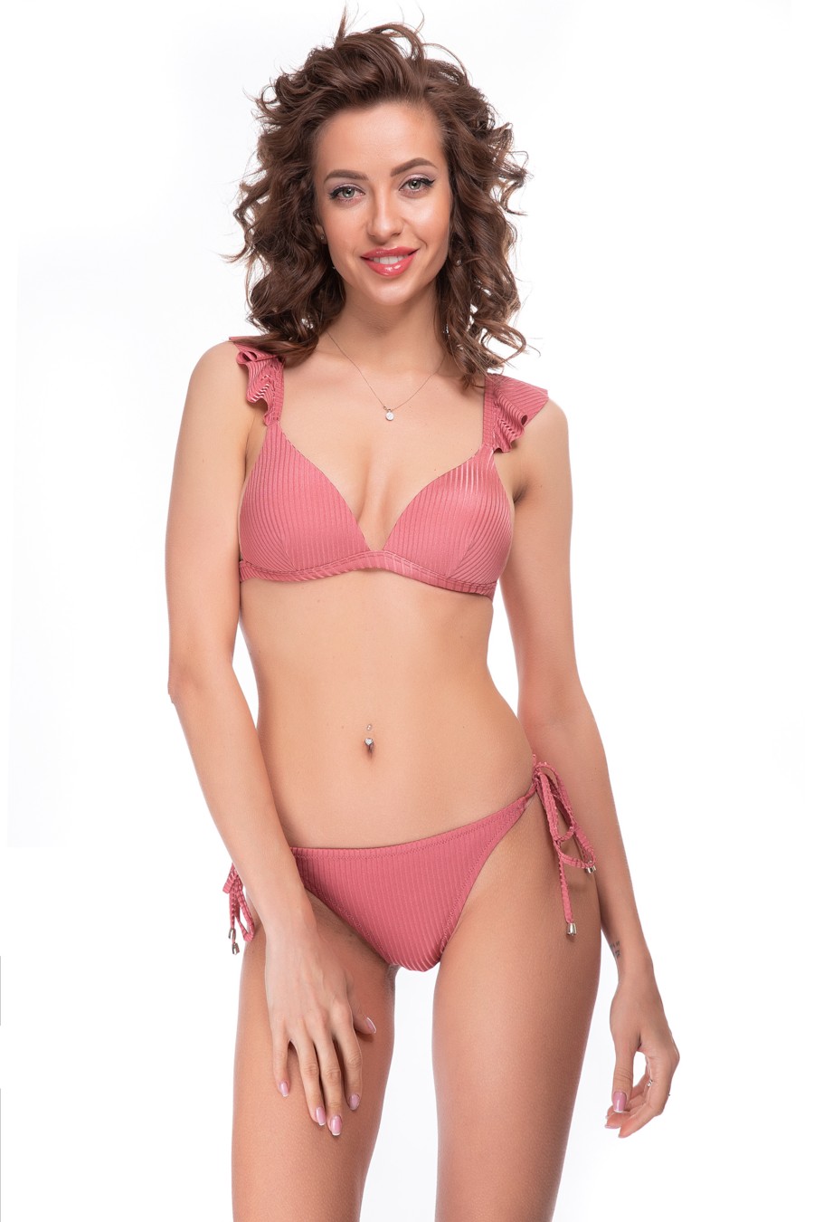 

Купальник push up, плавки бикини Lida 42B/S Розовый (Rose)