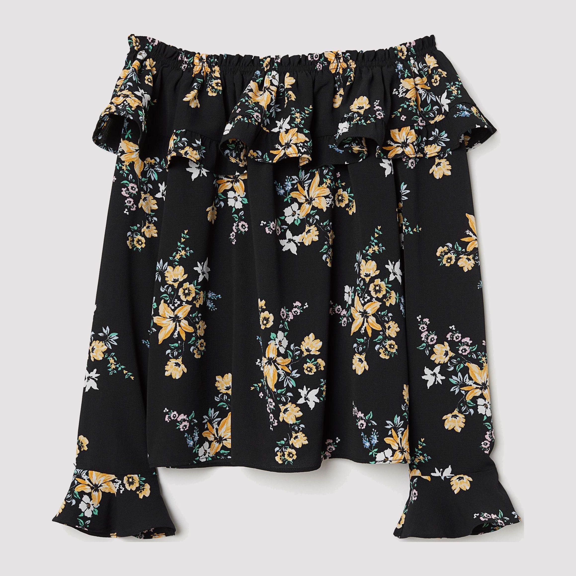 

Блузка H&M 6153677-ADMZ 38 Черная