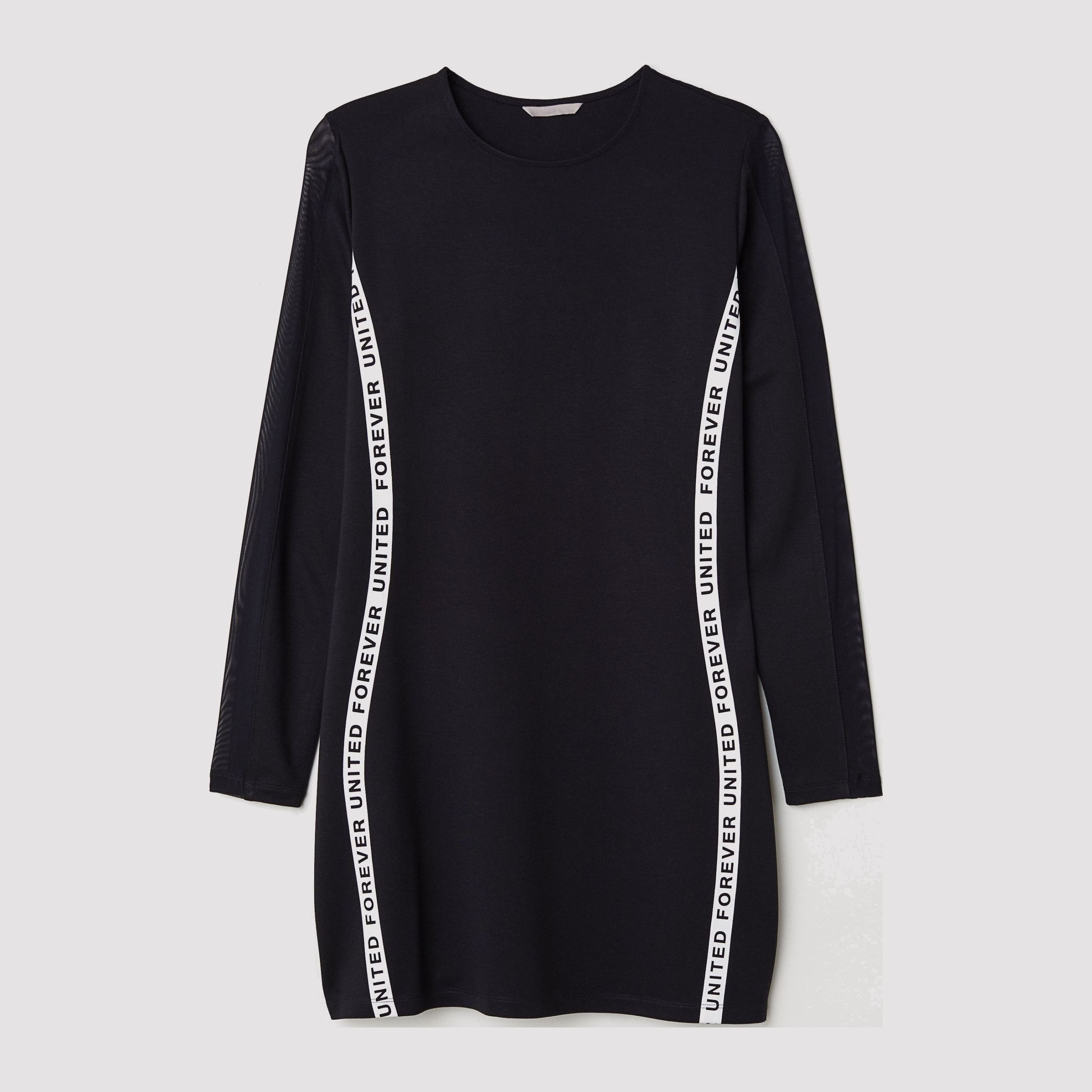 

Платье H&M 6542137-ACED 44 Черное с белым
