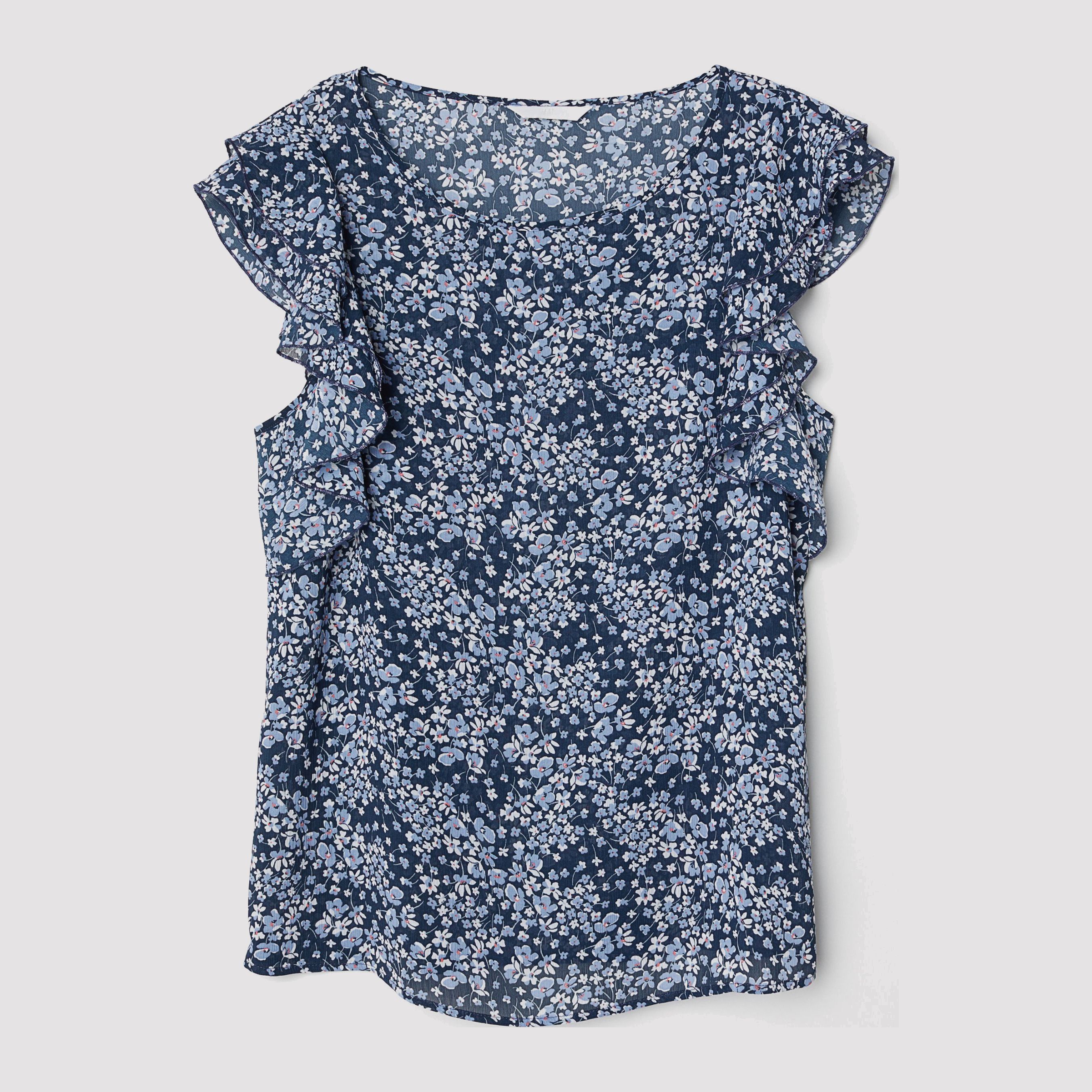

Блузка H&M 6482757-AANS 42 Синяя