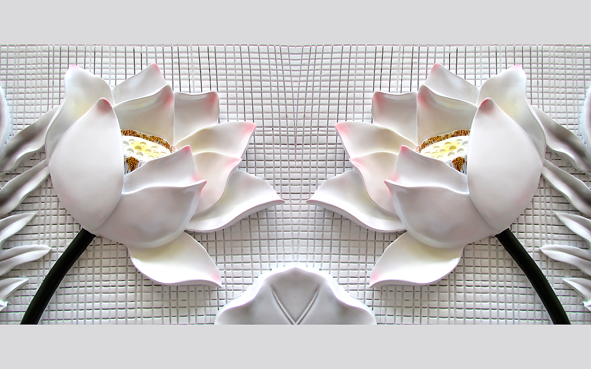 

Фотообои 3D 'Керамические цветы' (4361) , Холст