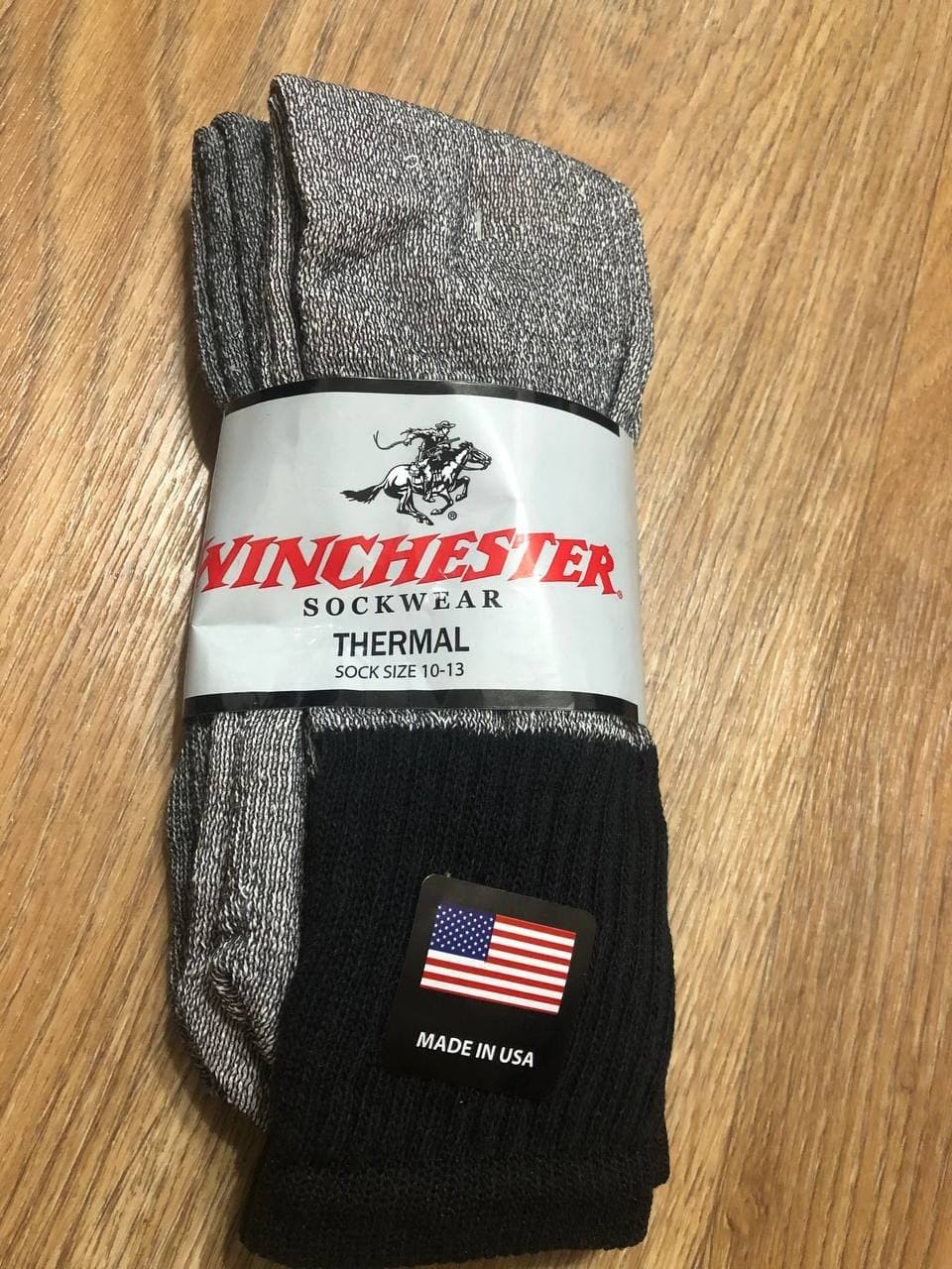 

Термоноски Winchester Termal Made in USA.. черно- серые . 43-46 размер
