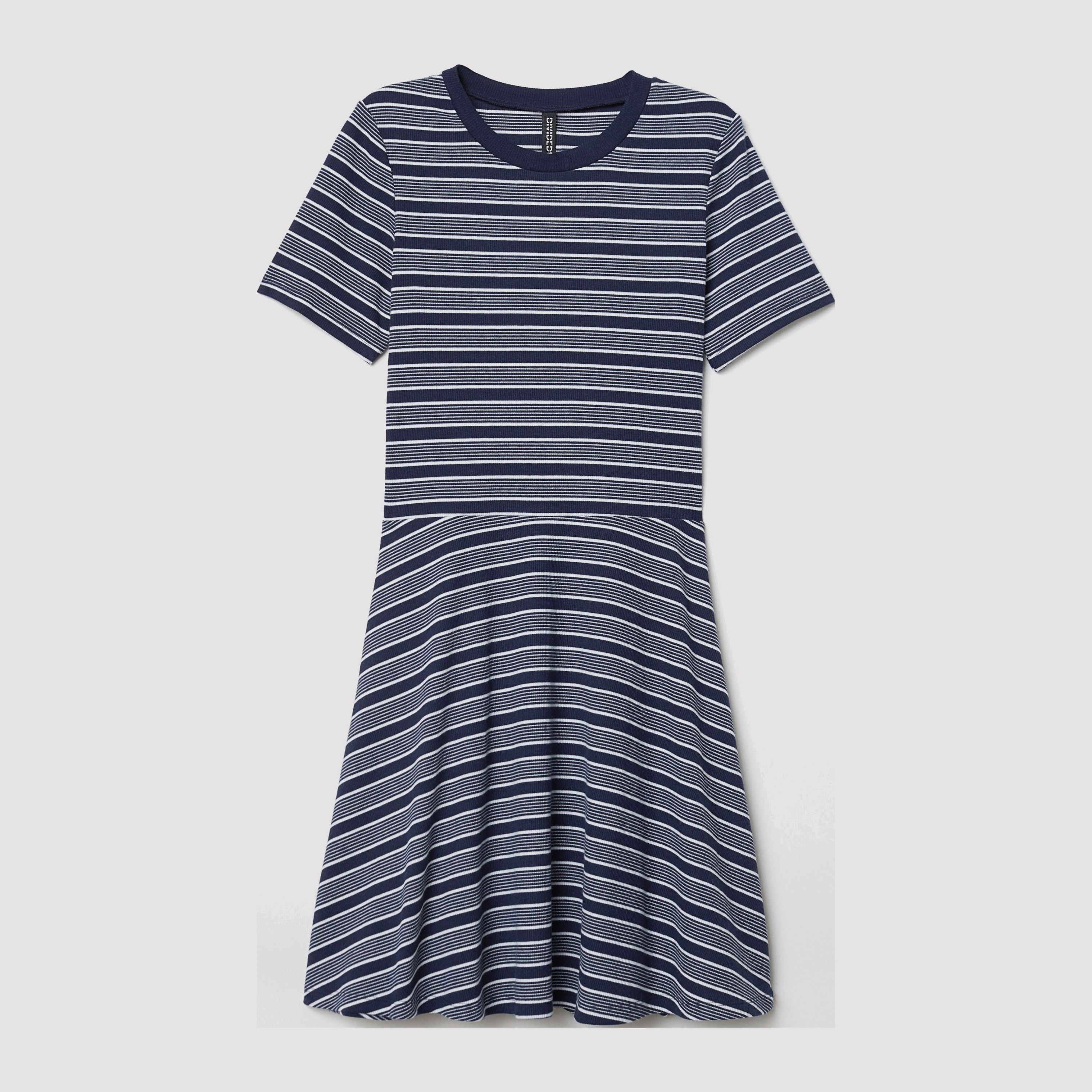 

Платье H&M 6398338-ADGG 32 Синее с белым