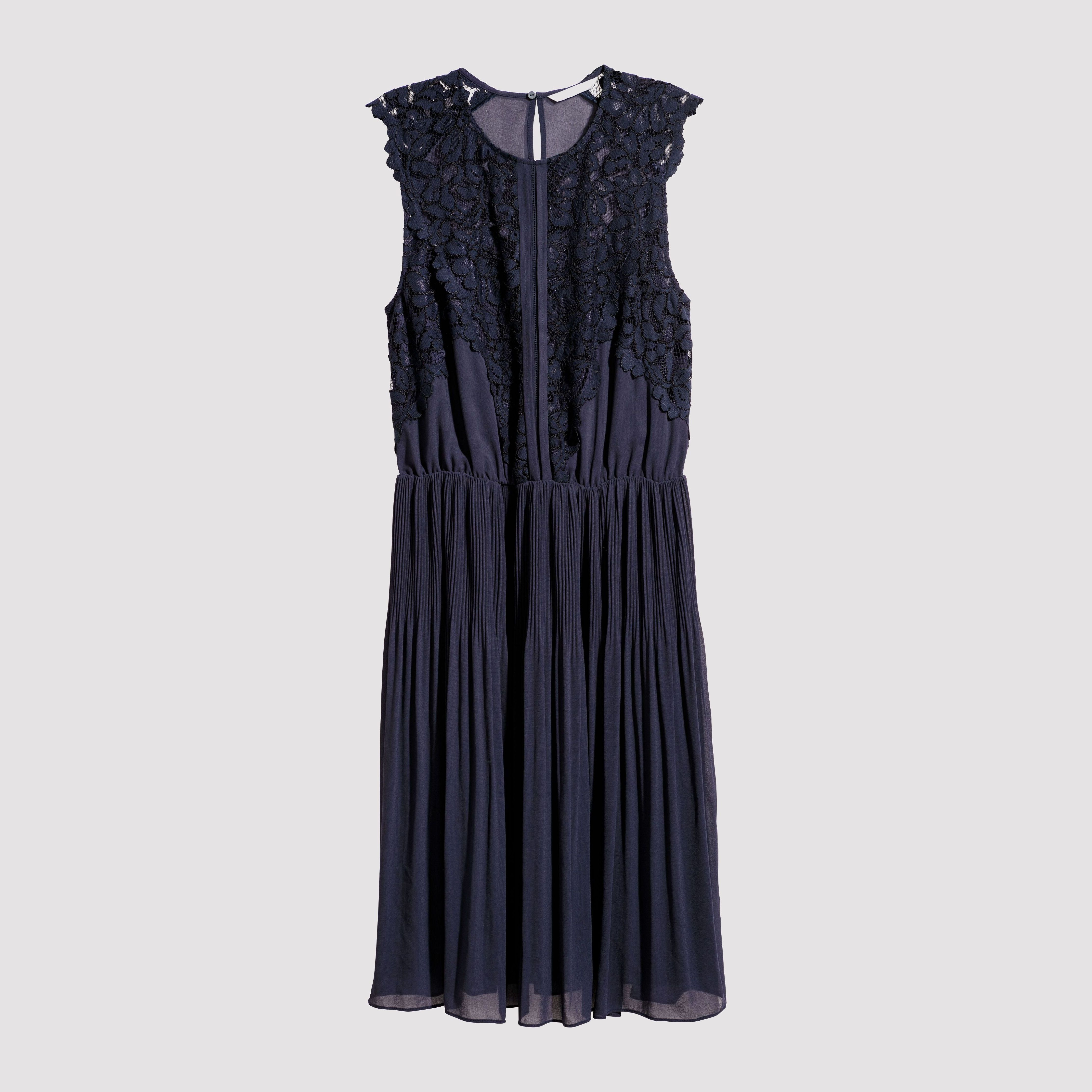 

Платье H&M 5949356-AAQJ 36 Темно-синее
