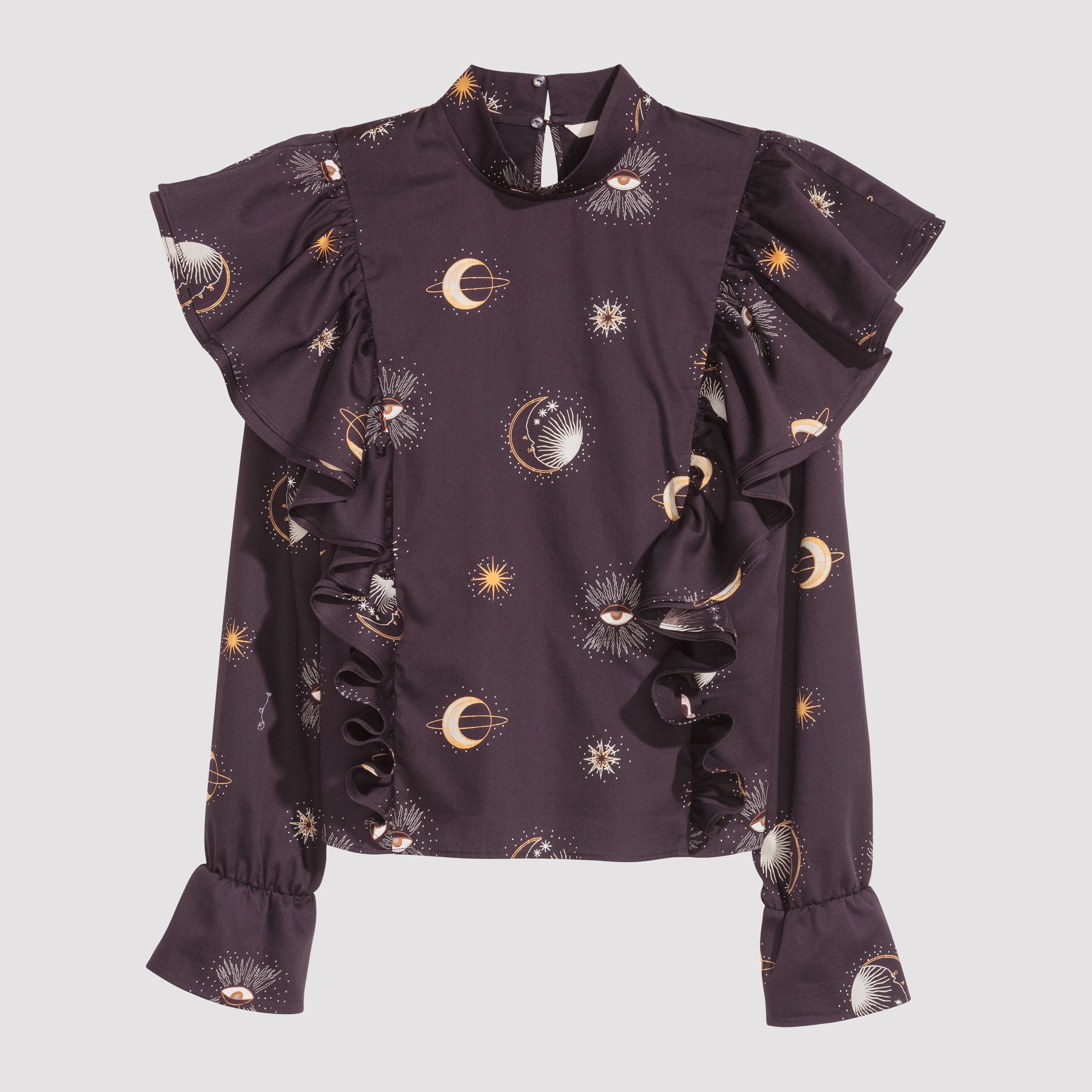 

Блузка H&M 5917566-AASF 34 Фиолетовая