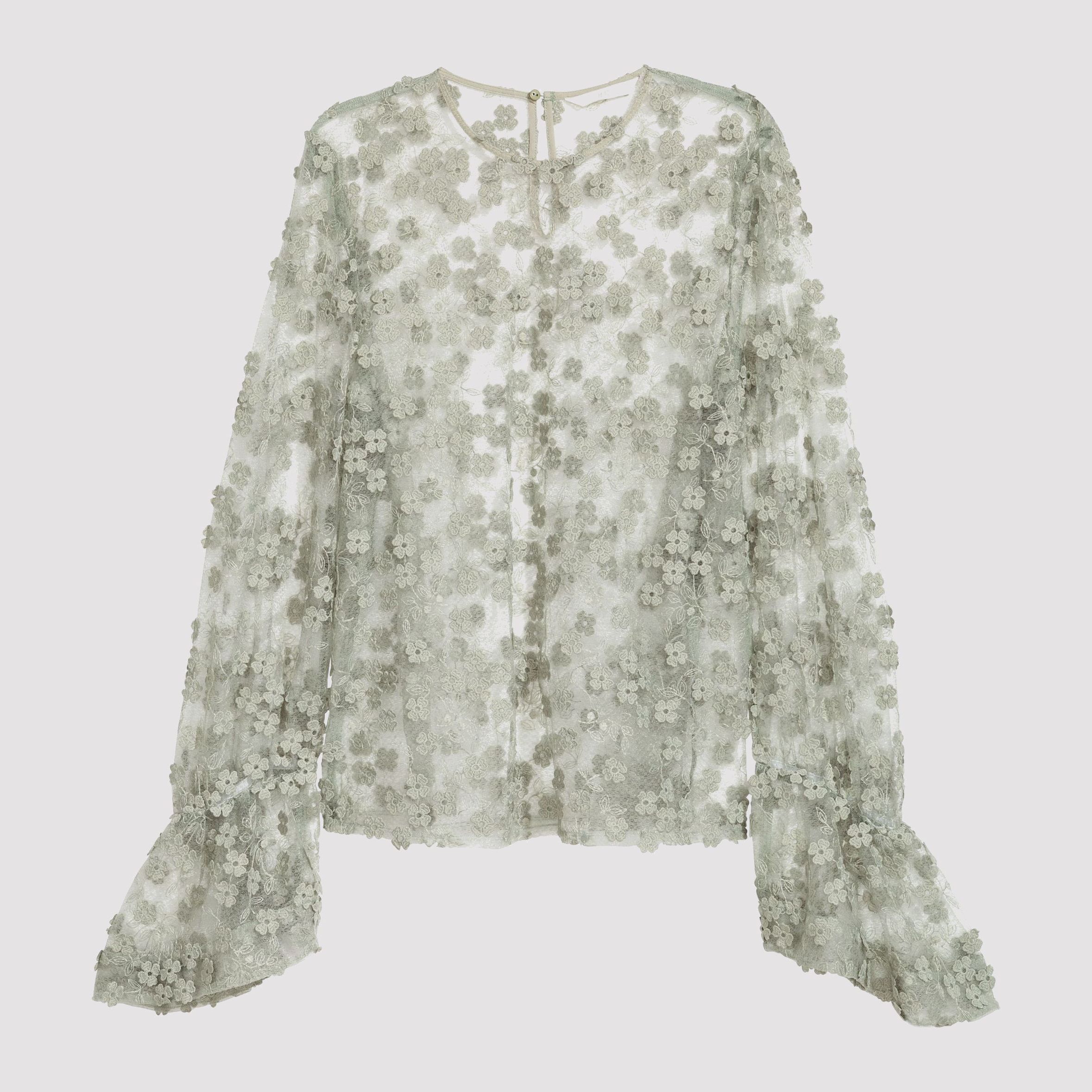 

Блузка H&M 5907166-ACUB 36 Бледно-зеленая