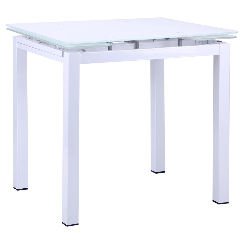 

Стол AMF Корфу 800(1250)*650*770 База белый/Стекло белый
