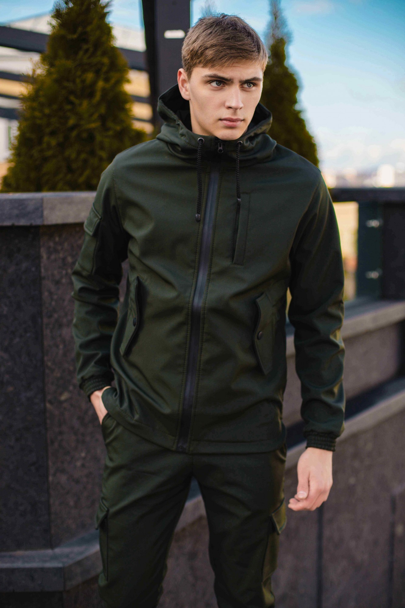 

Мужская демисезонная куртка Intruder SoftShell хаки XXXL