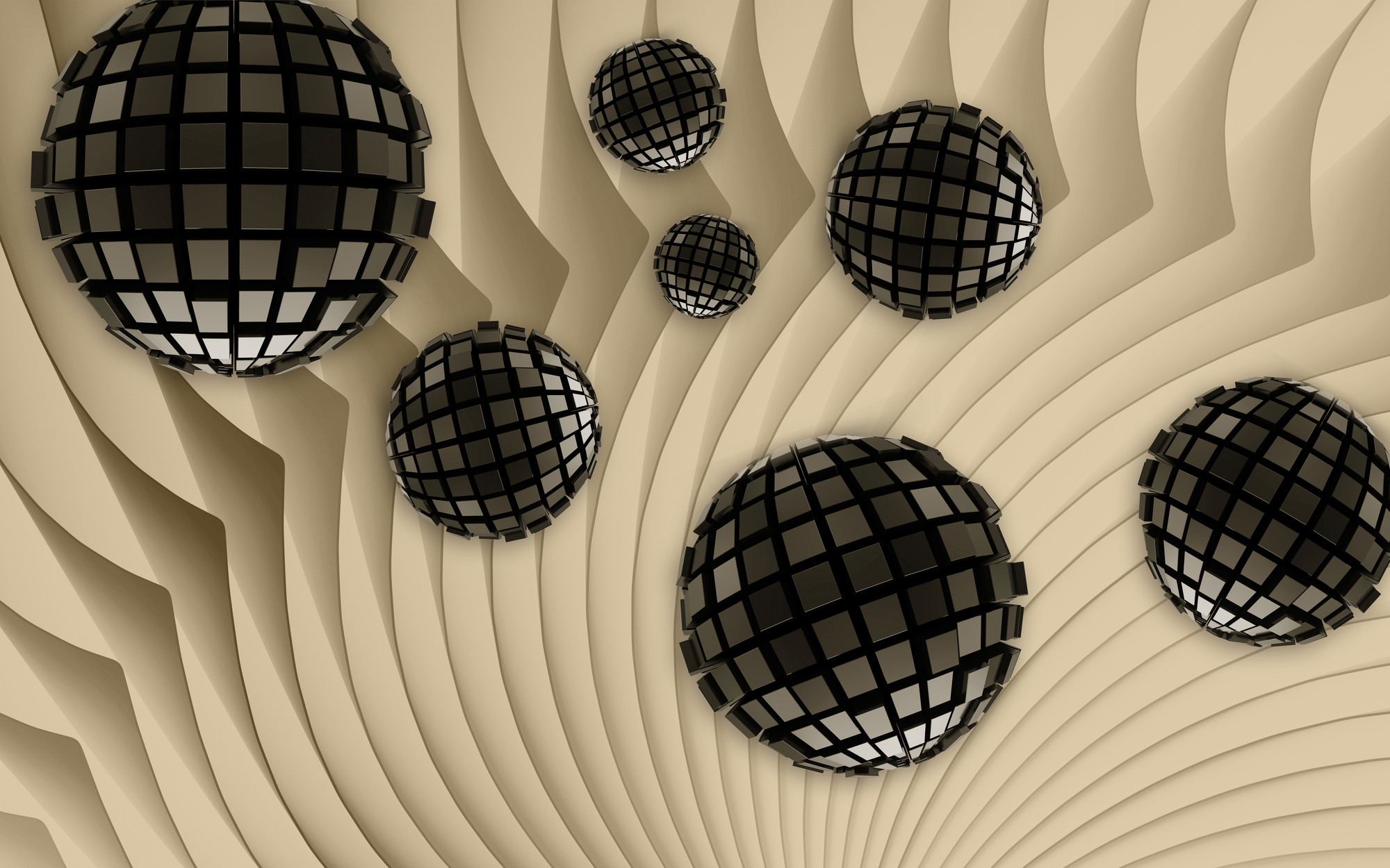 

Фотообои 3D '3D сферы' (4828) , Кожа