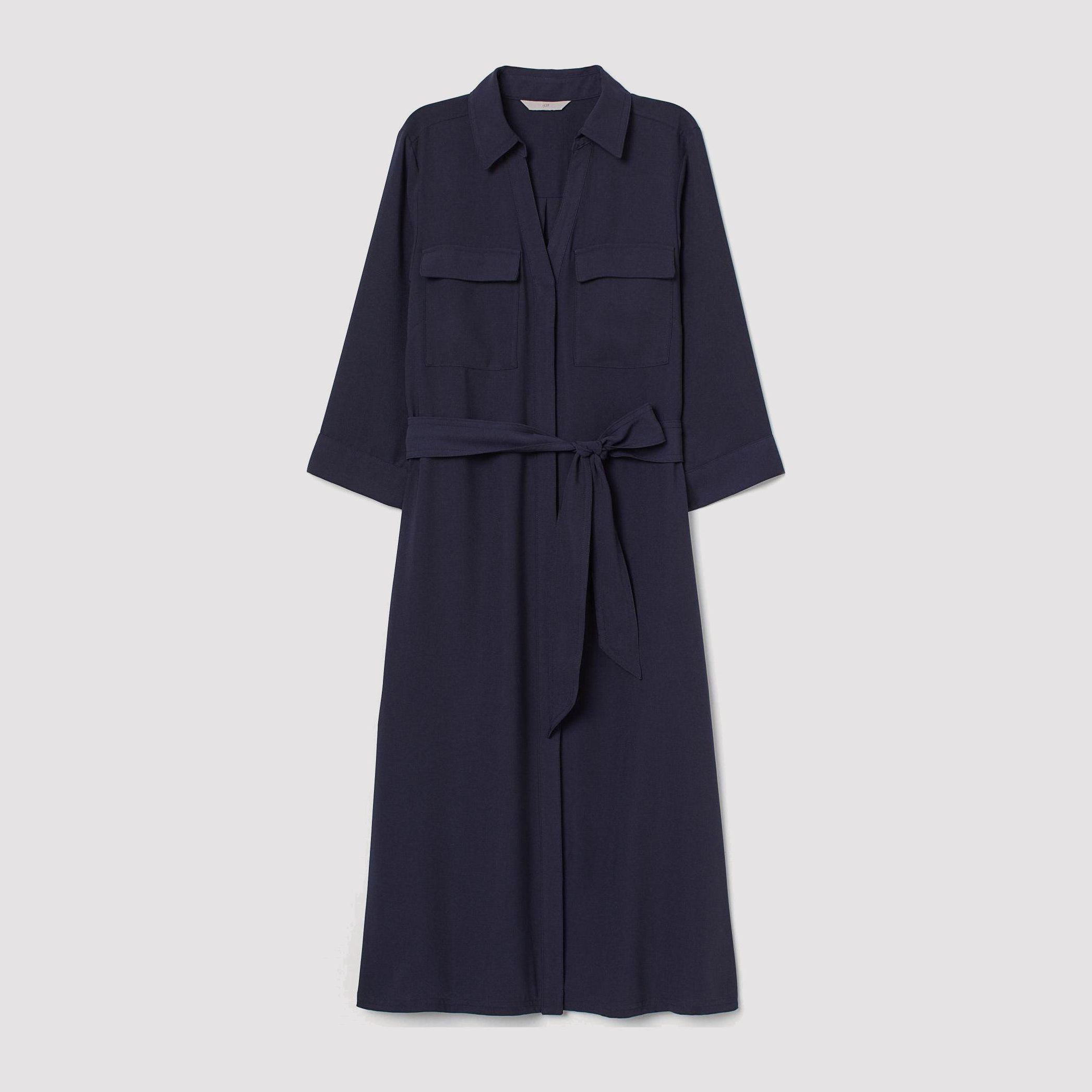 

Платье H&M 8585651-AAQJ 38 Темно-синее
