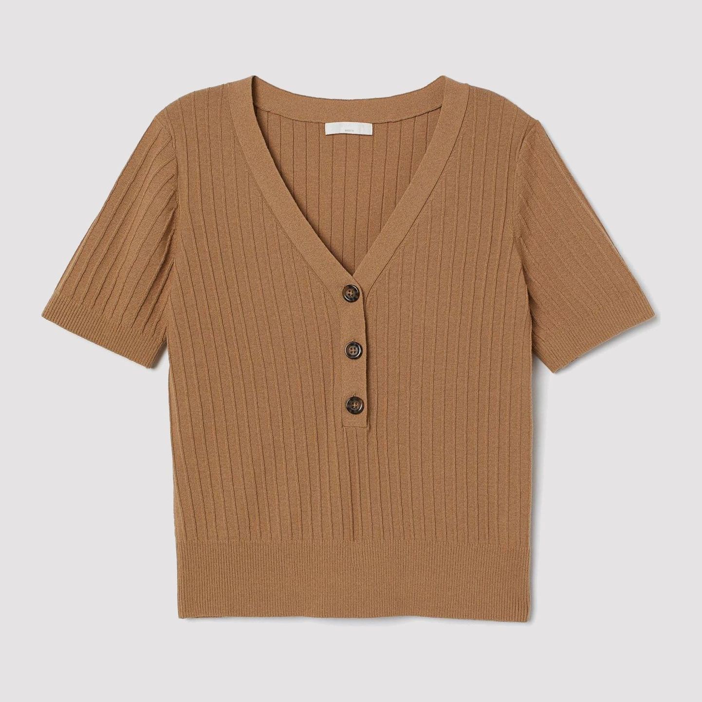 

Топ H&M 8578551-ACXI 2XL Темно-бежевый