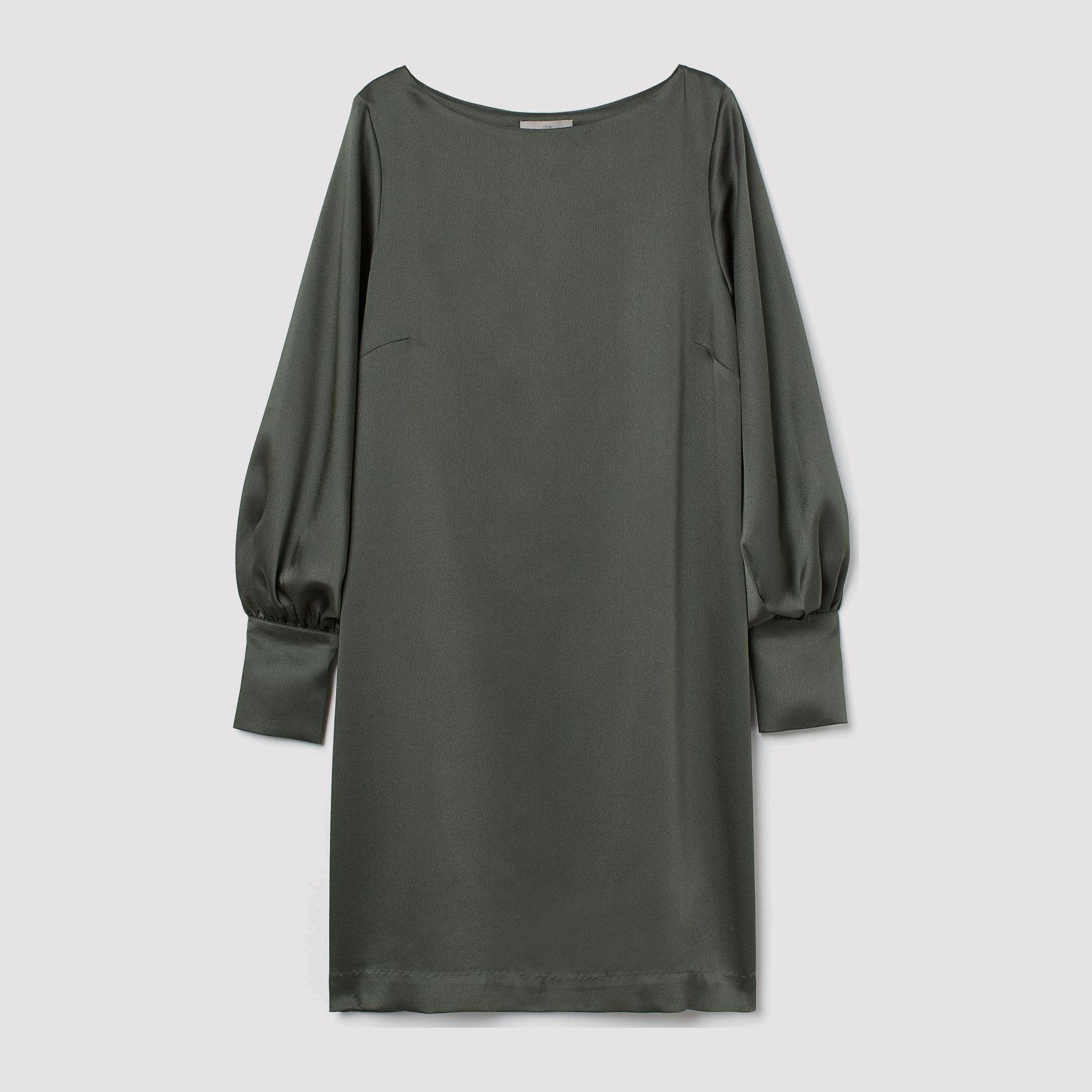 

Платье H&M 8572271-ADVB XL Серое с зеленым