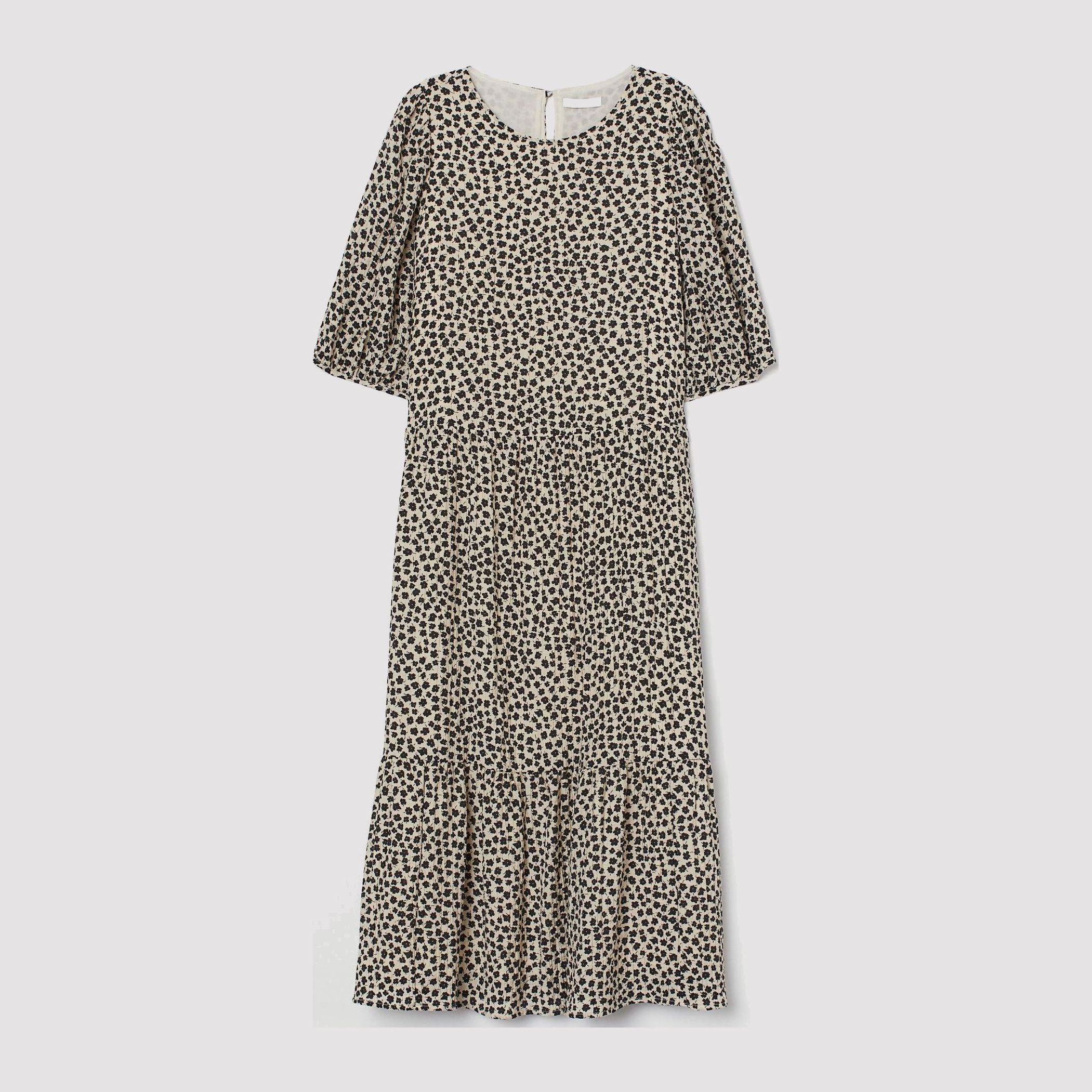 

Платье H&M 8552491-ABFP S Бежевое с черным