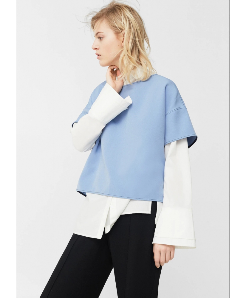 

Футболка MANGO МNG81070267 S Блакитний