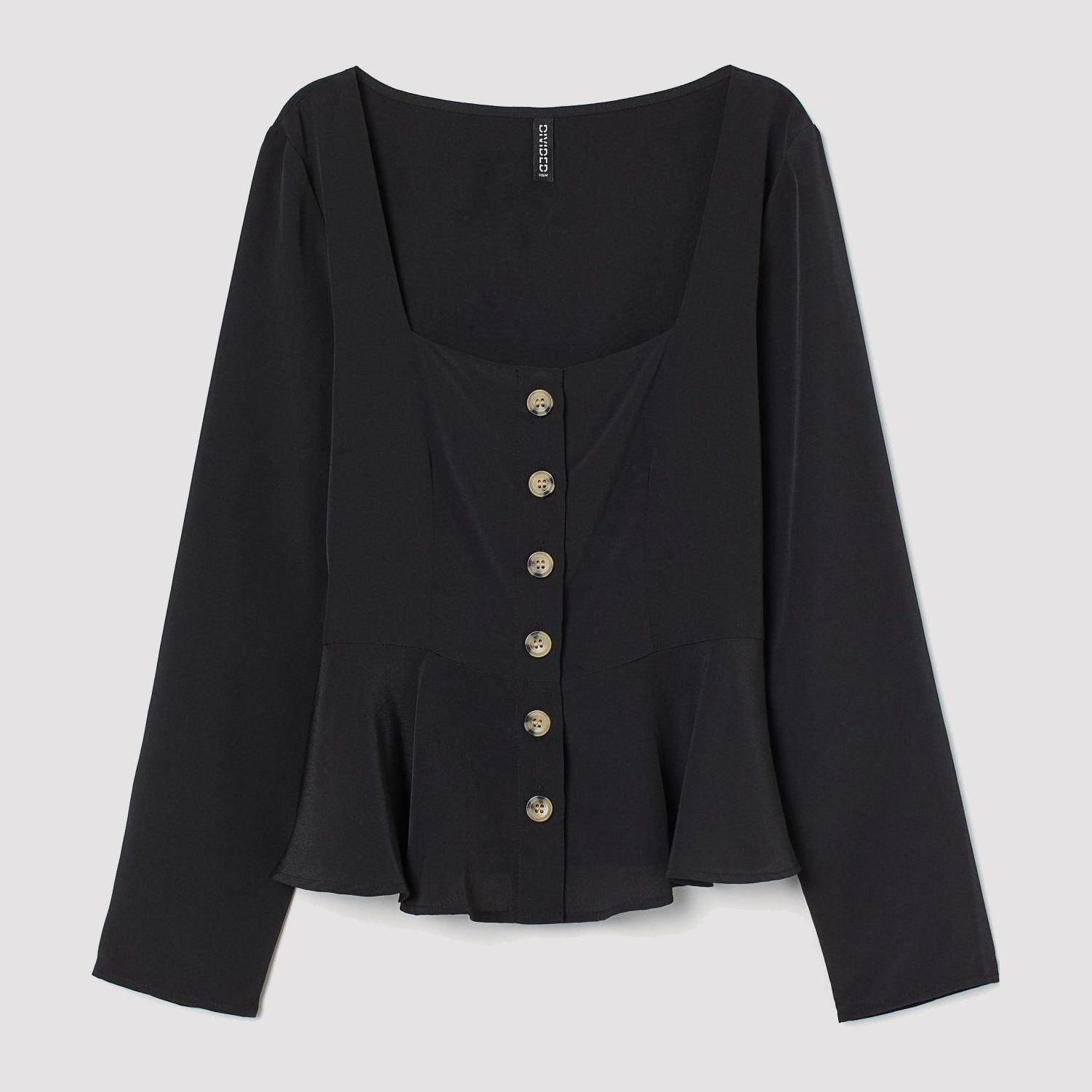 

Рубашка H&M 8518841-AAAD 38 Черная