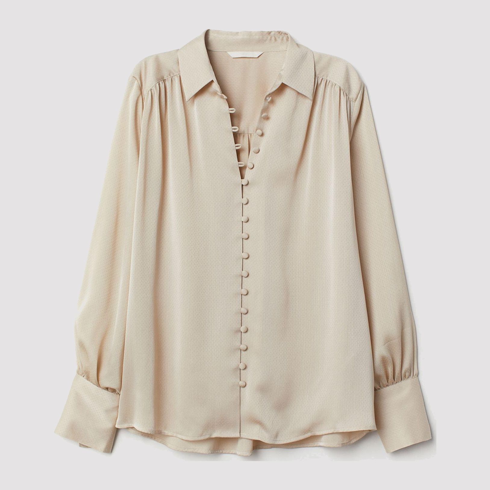 

Рубашка H&M 7054318-ACWJ 50 Светло-бежевая