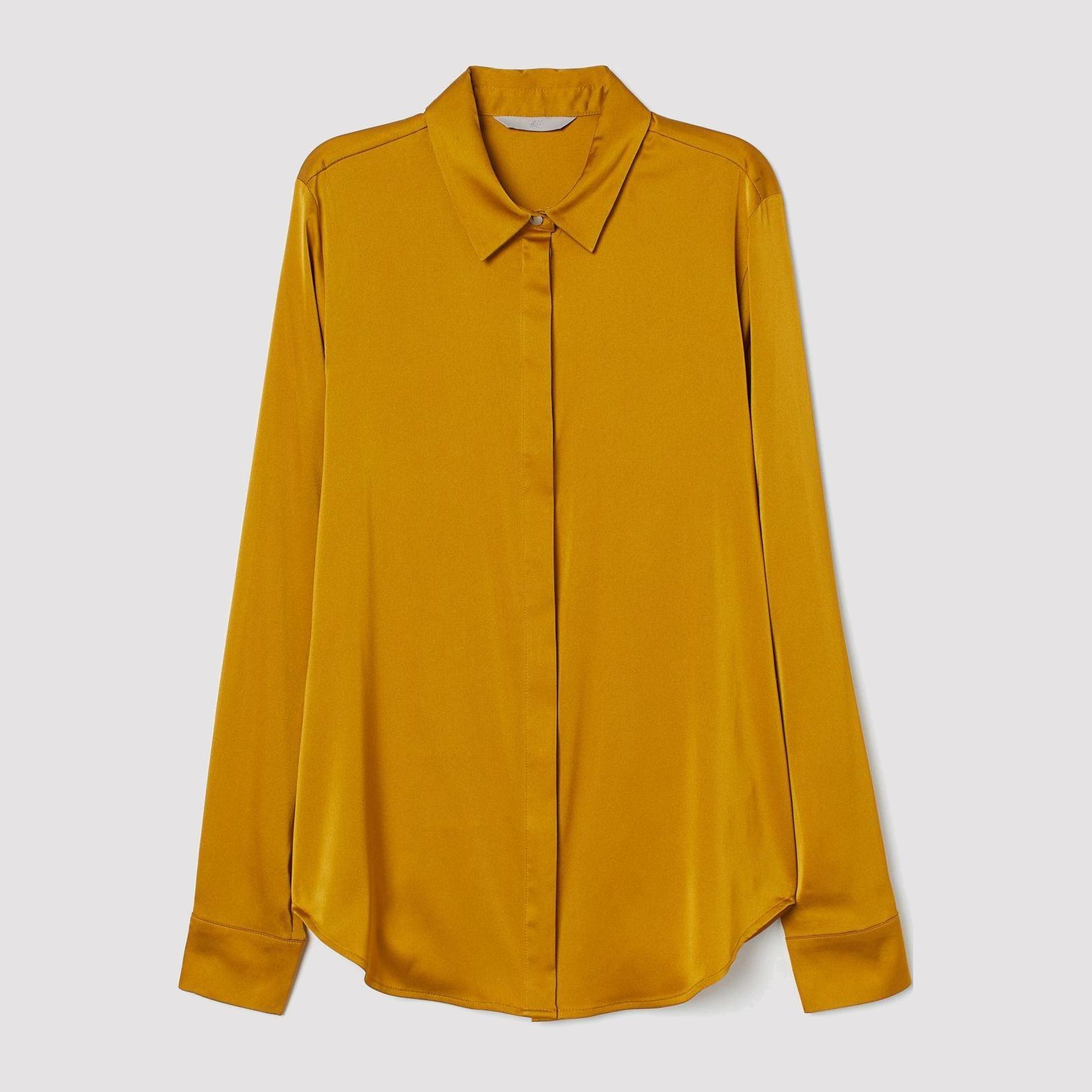 

Рубашка H&M 0695632 38 Горчичная