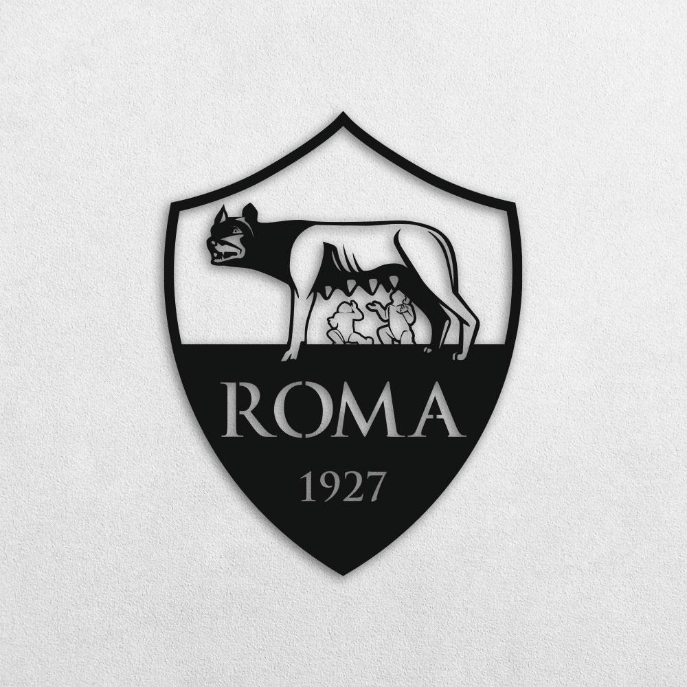 

Картина из дерева панно на стену резное FC Roma TWD WALL51017L 74х57см Черный Спорт Вертикальная Без рамы