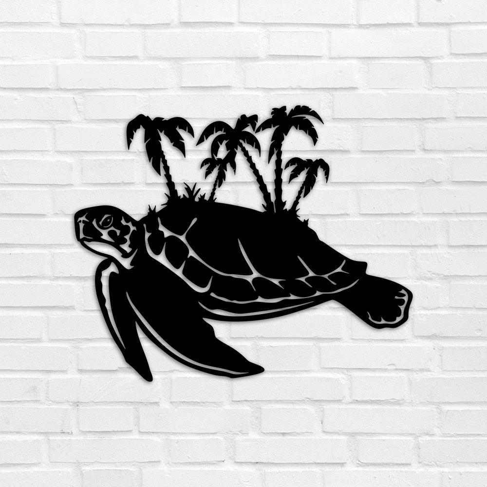 

Картина из дерева панно на стену резное Черепаха TWD WALL11003М 50х41см Черный Анималистика Горизонтальная Без рамы