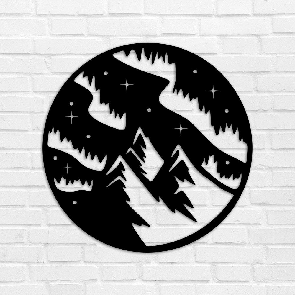 

Картина из дерева панно на стену резное Звёздное небо TWD WALL70006L 58х58см Черный Пейзаж / природа Квадрат Без рамы