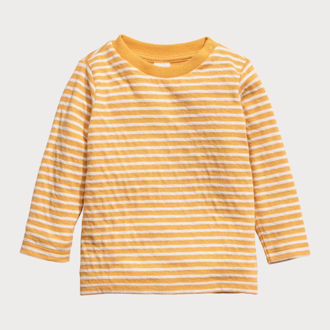 

Футболка с длинными рукавами H&M HID520369 50 см Желтый/Комбинированный