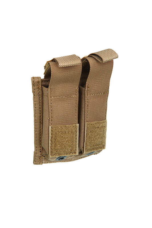 

Подсумок для пистолетного магазина двойной молле Pantac Malice EV 9mm Double Mag Pouch PH-C415, Cordura Хакі (Khaki)