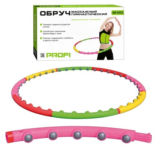 

Массажный обруч Хула Хуп hula hoop 8 секций MS 0251