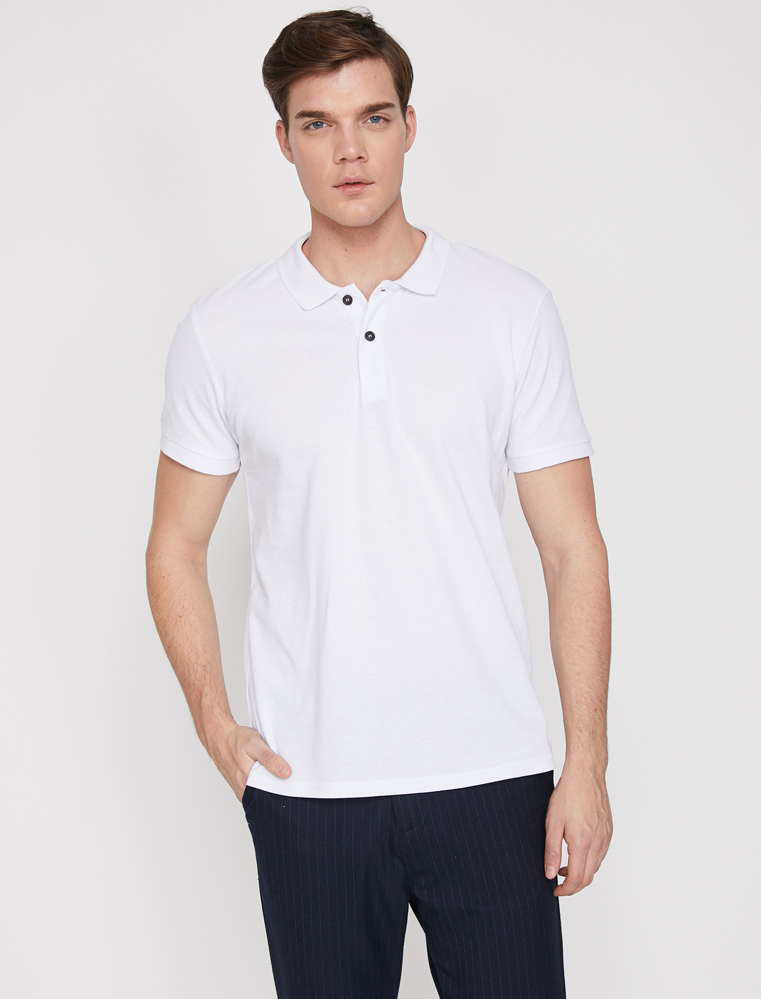 

Поло Koton 9YAM12133LK-000 XXL White