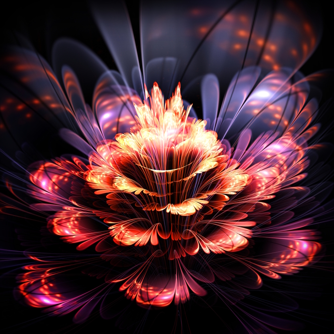

Фотообои 3D 'Абстрактный цыветок' (2576) , Холст