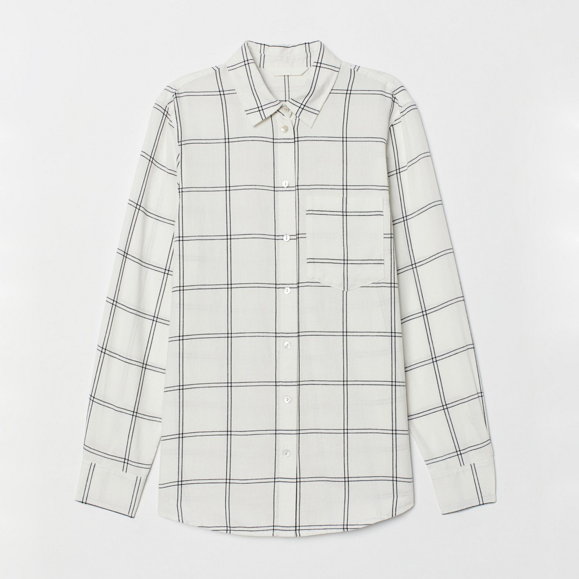 

Рубашка H&M 0675069_кл.чер 36 Белая