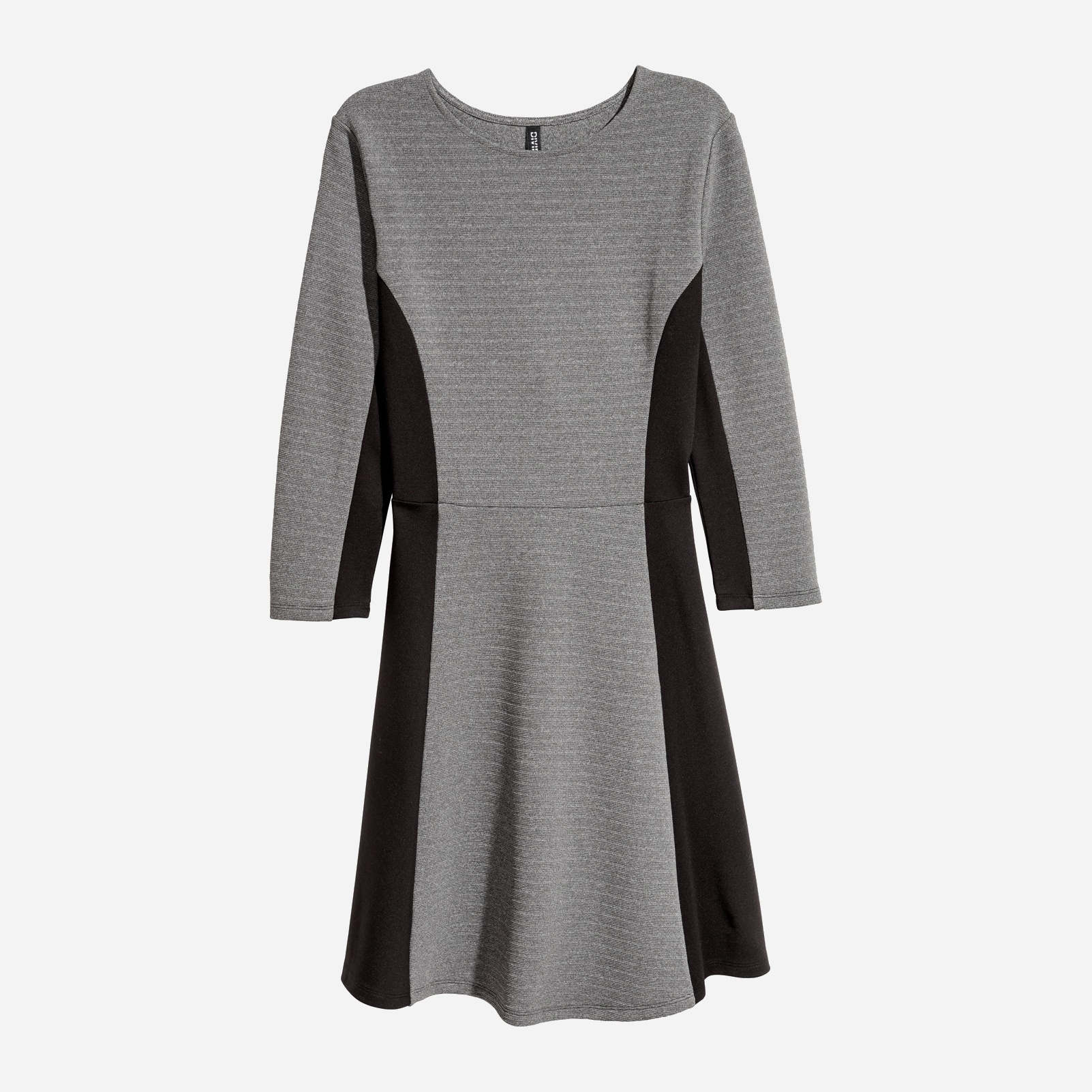 

Платье H&M 0578430_сер._02  Серое меланж с черным, Платье H&M 0578430_сер._02 38 Серое меланж с черным