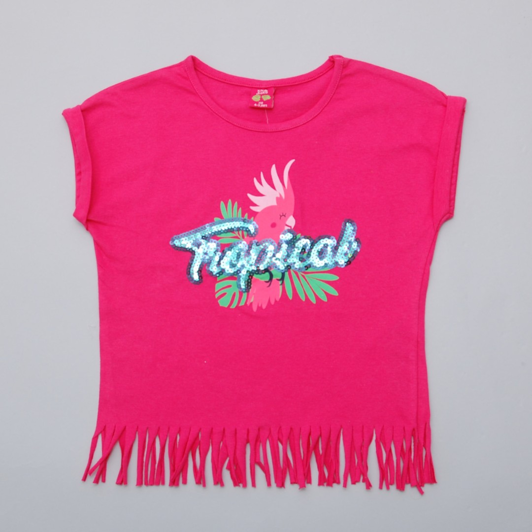 

Футболка для девочки Kiki & Koko 110 Tropical розовая