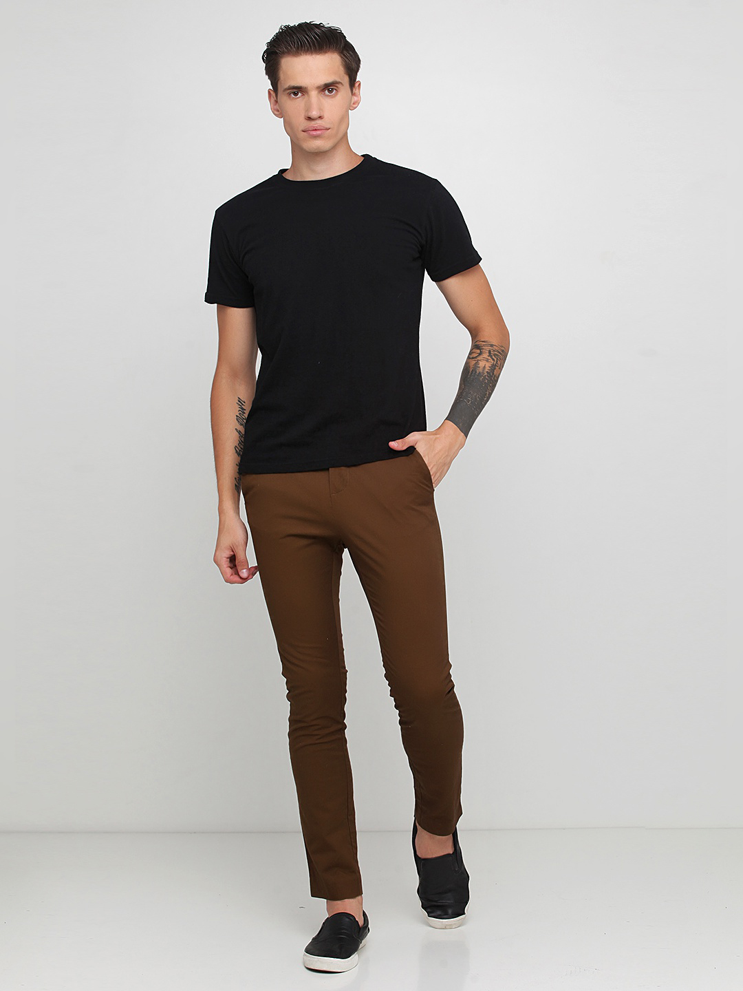 

Брюки H&M 0466595__коричневый_02 42 Коричневые