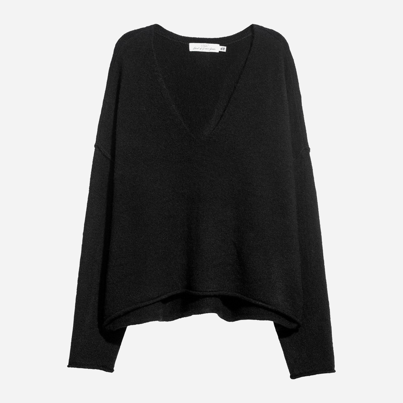 

Пуловер H&M 0563034_черный L Черный