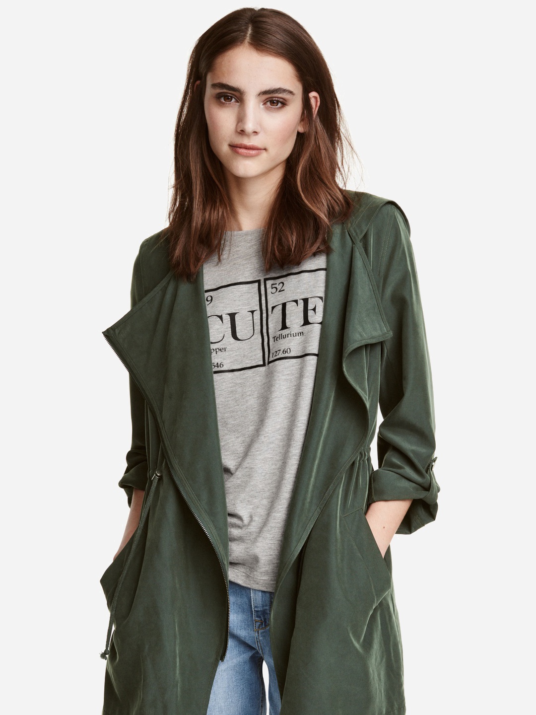 

Ветровка H&M 0354551_т.зелен_01 40 Темно-зеленая