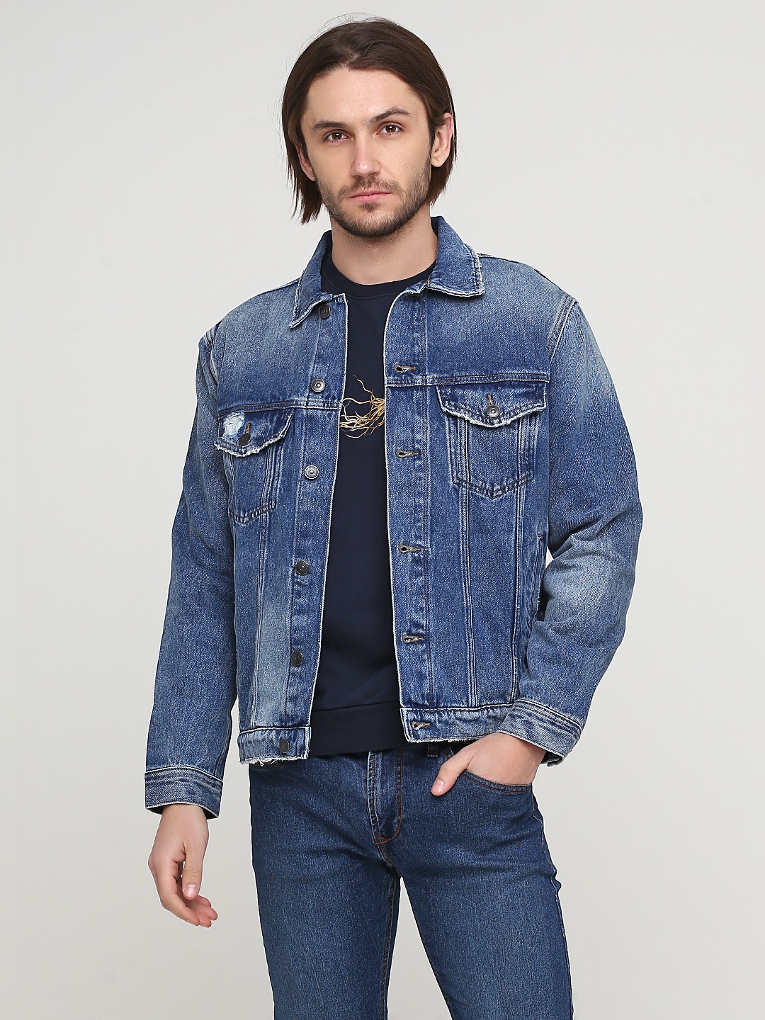 

Джинсовая куртка H&M 0572508_ч.пуг_01 L Синяя