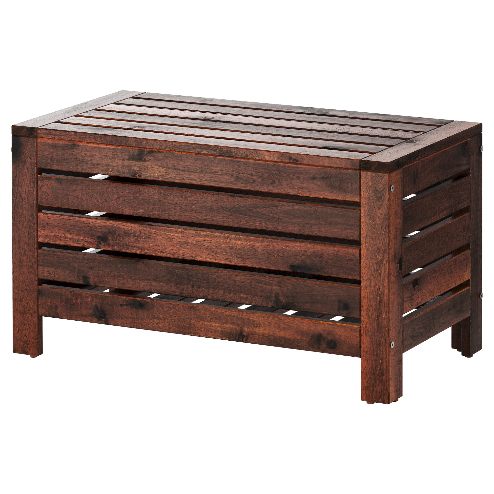 

Садовая скамья с ящиком IKEA ЭПЛАРО коричневая морилка 702.049.23