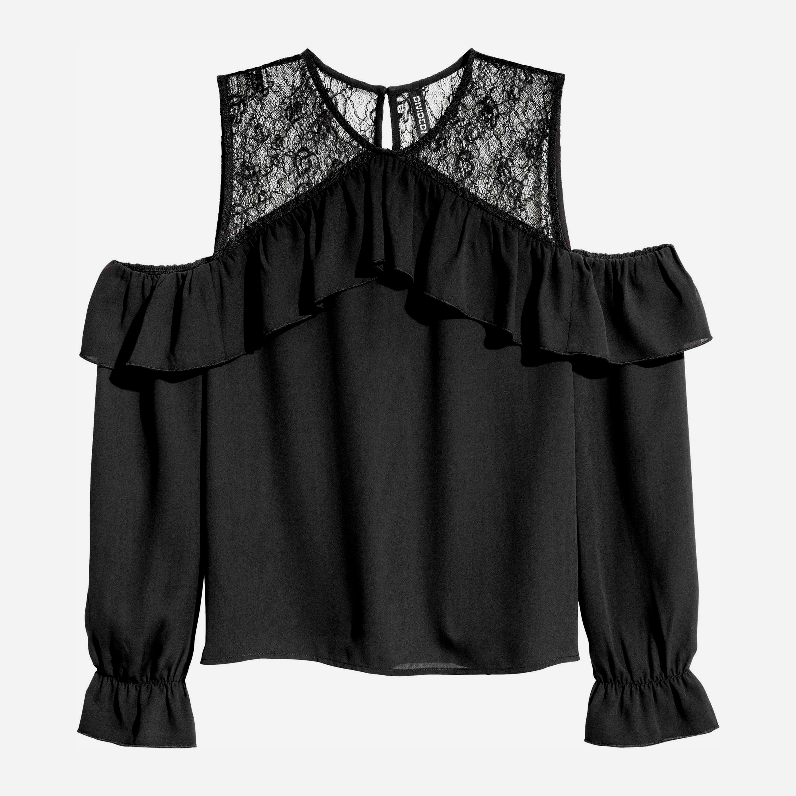 

Блузка H&M 4682535 38 Черная