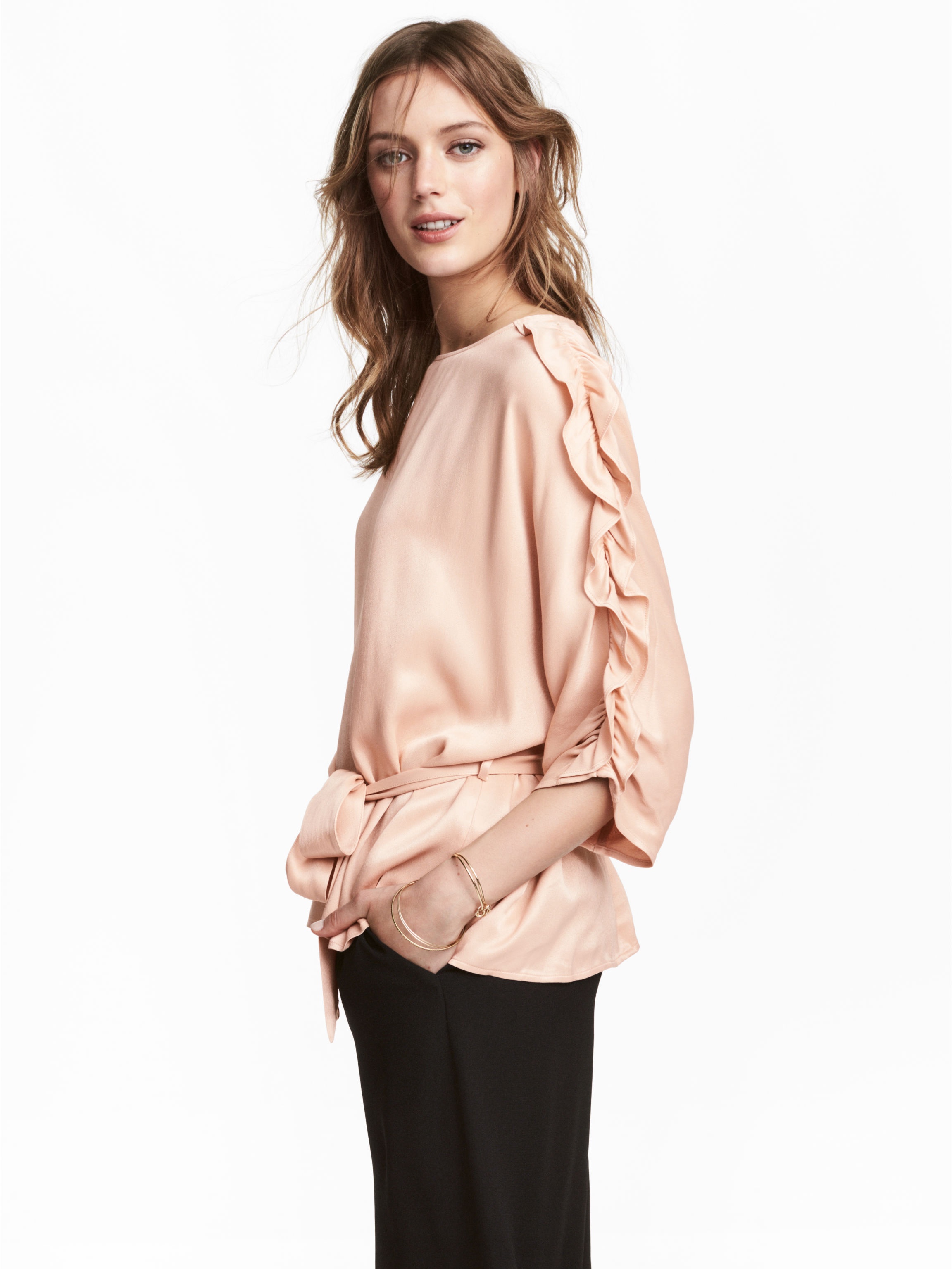 

Блузка H&M 5391965 32 Бежевая