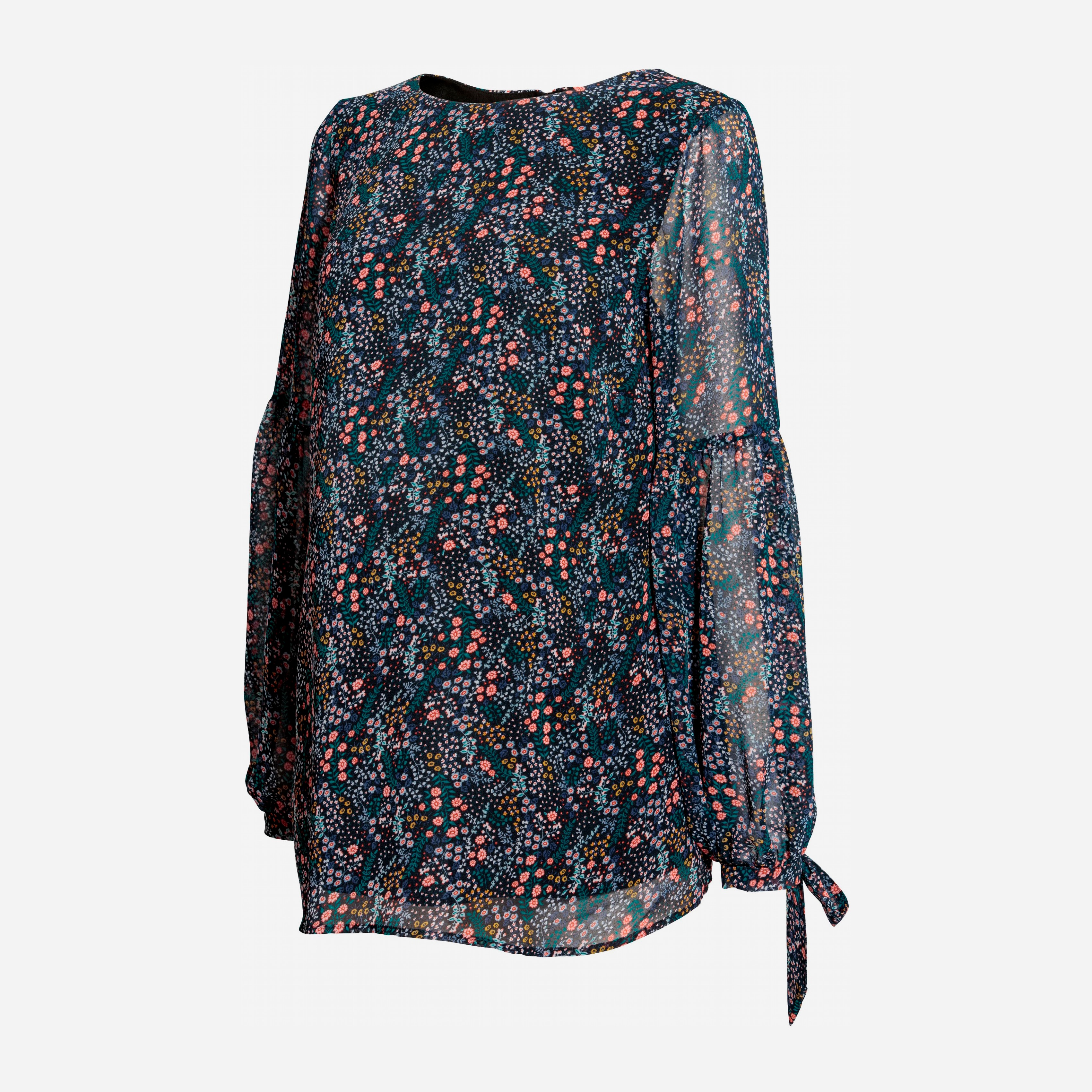 

Блузка для беременных H&M 5497066 M Синяя в цветочек