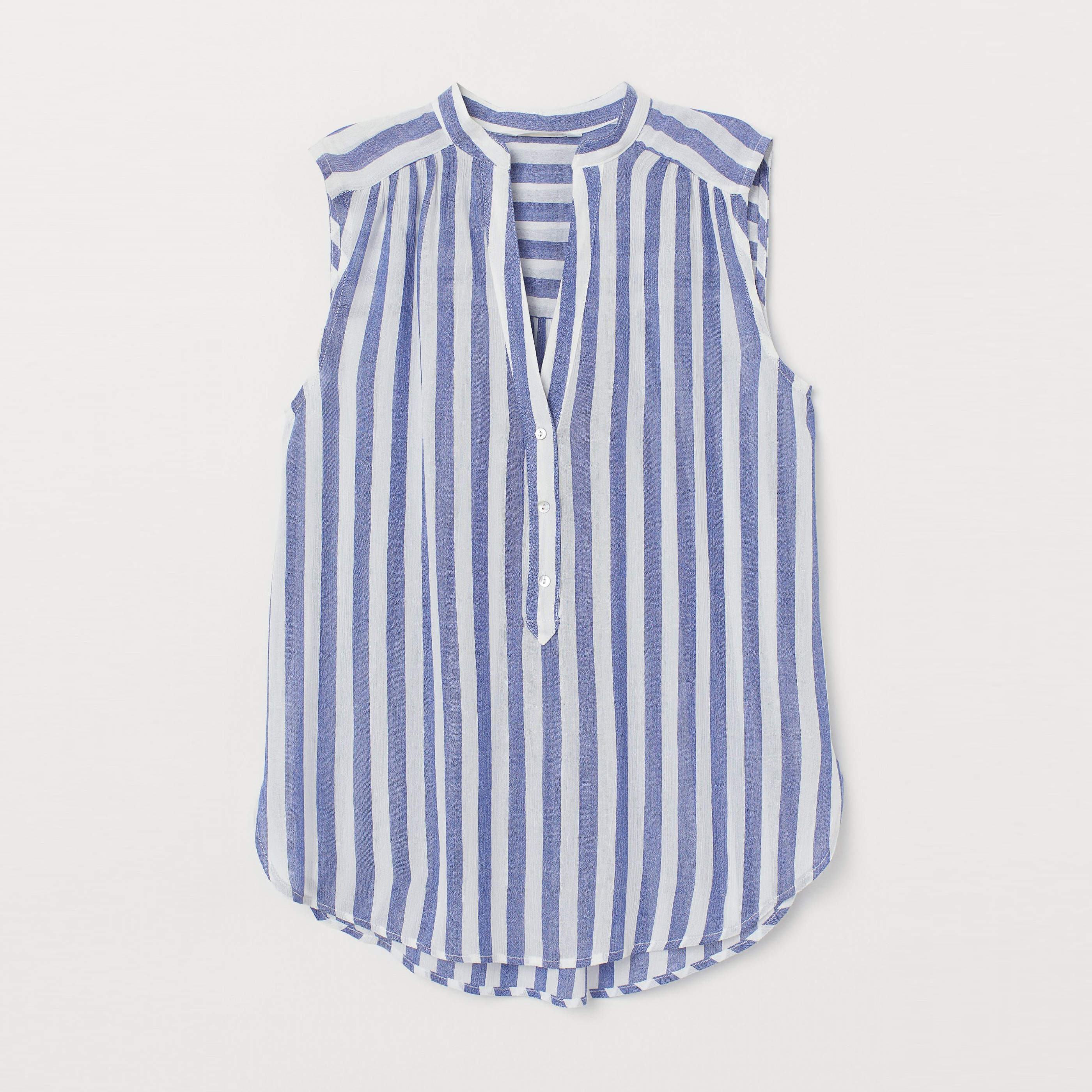 

Блузка H&M 7431129 36 Синяя с белой полоской