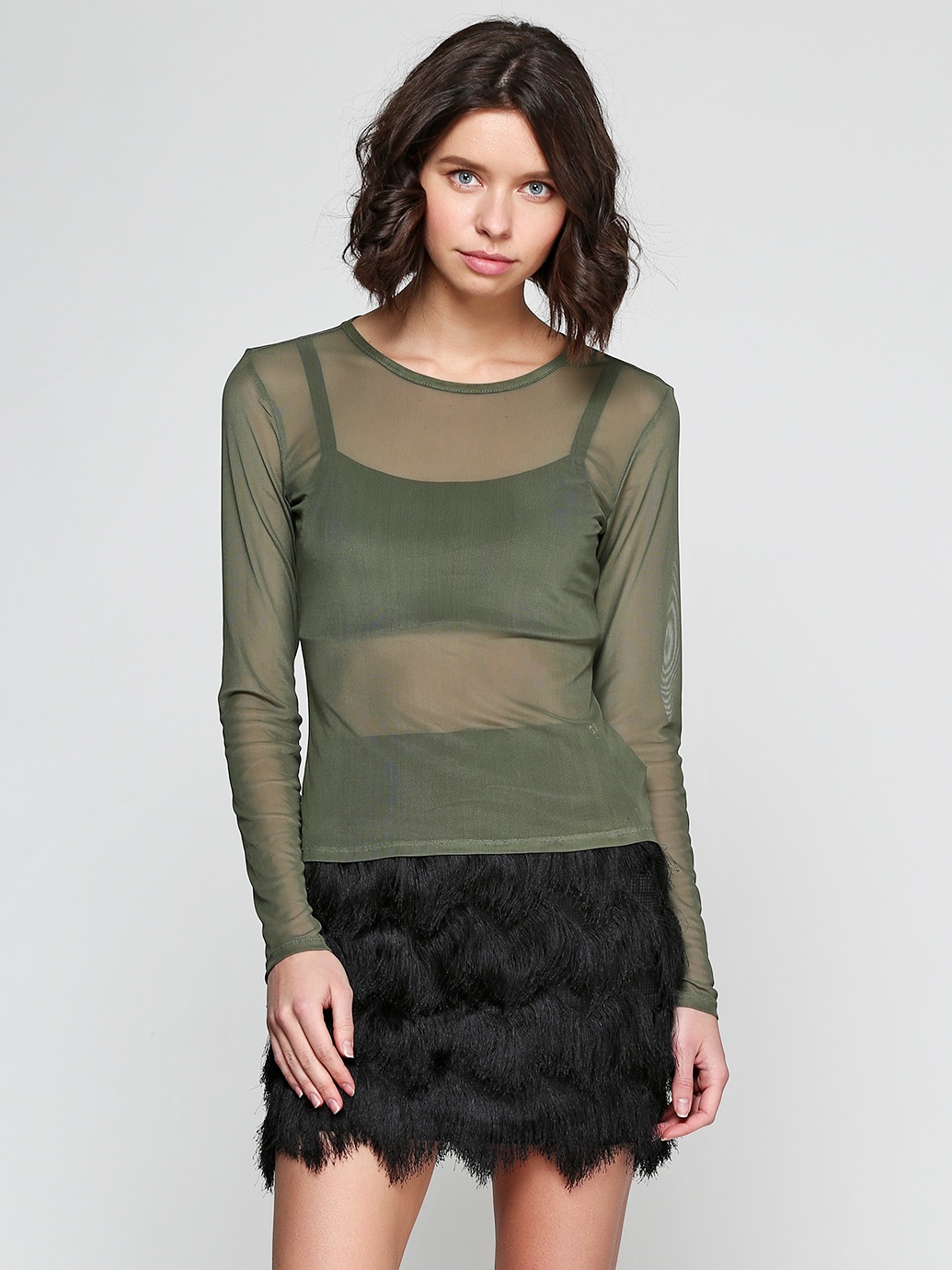 

Лонгслив H&M 4655695 L Зеленый