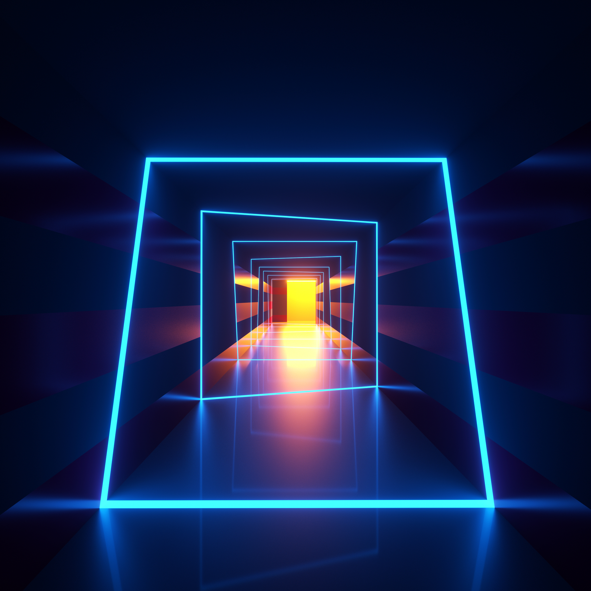 

Фотообои 3D 'Неоновый тоннель' (3391) , Классик