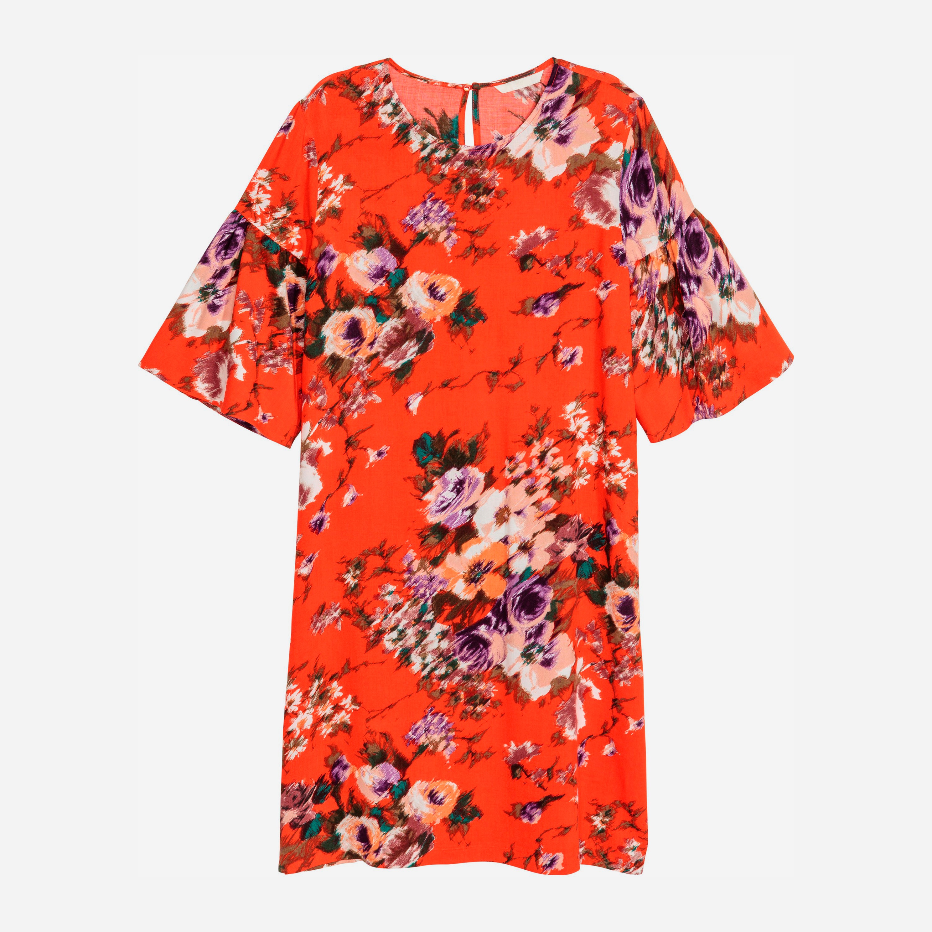 

Платье H&M 5574856 42 Красное с цветами