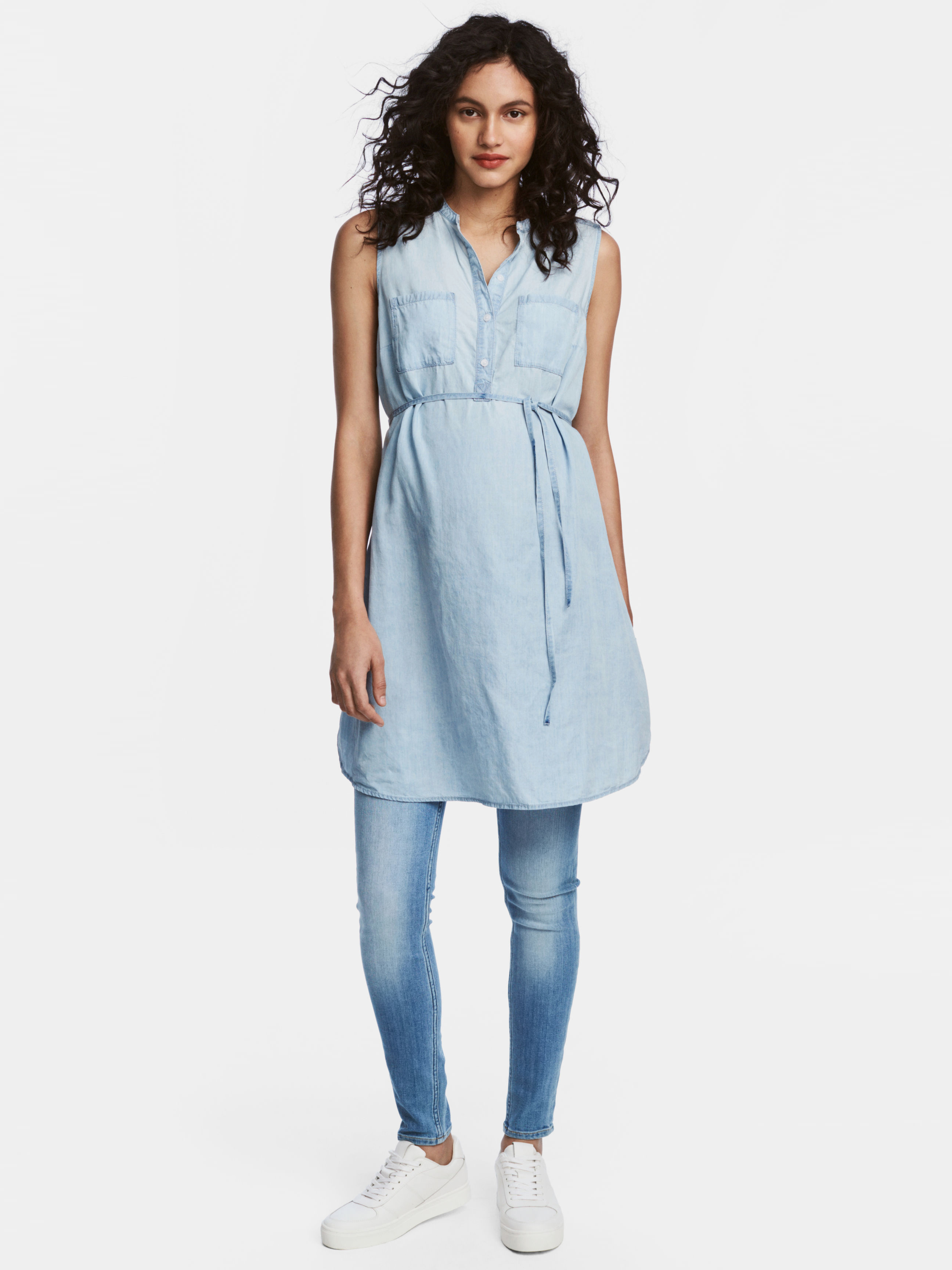 

Платье джинсовое для беременных H&M 5095316 L Голубое деним