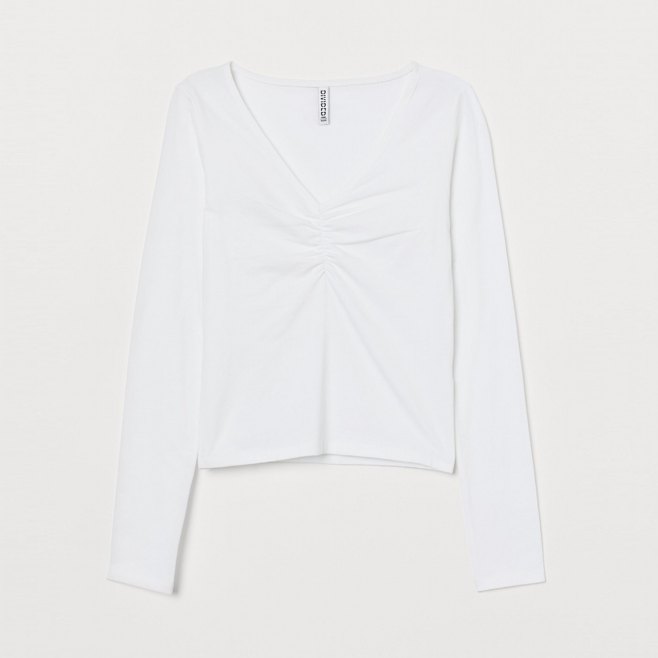 

Лонгслив H&M 8016730 L Белый