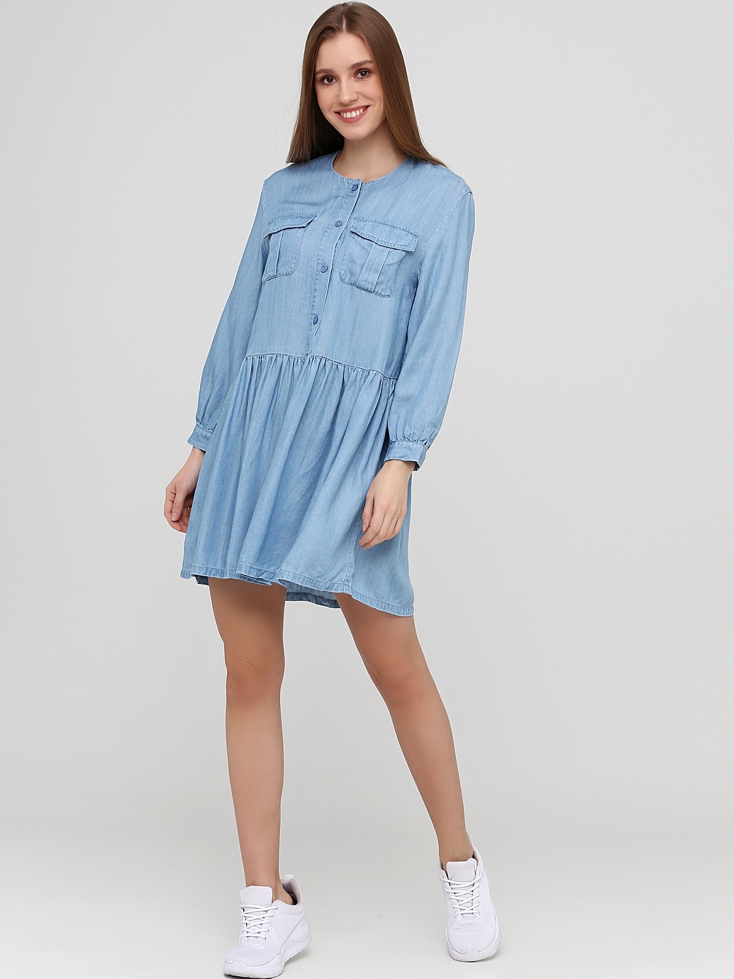 

Платье джинсовое H&M nasn08-2042 34 Голубое деним