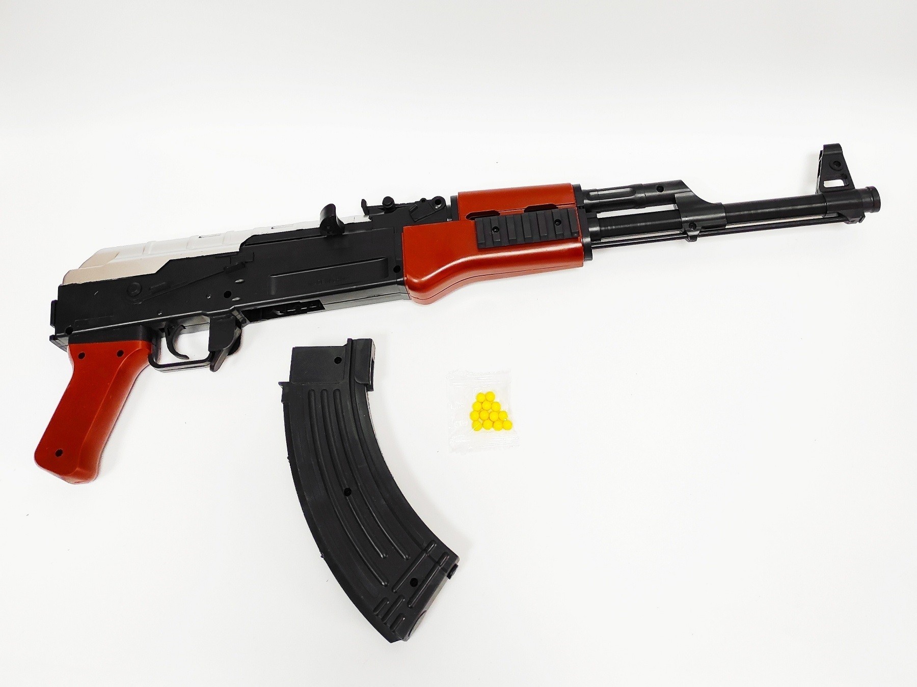 

Игрушечный автомат стреляющий пульками АК-47 (С11) 0574