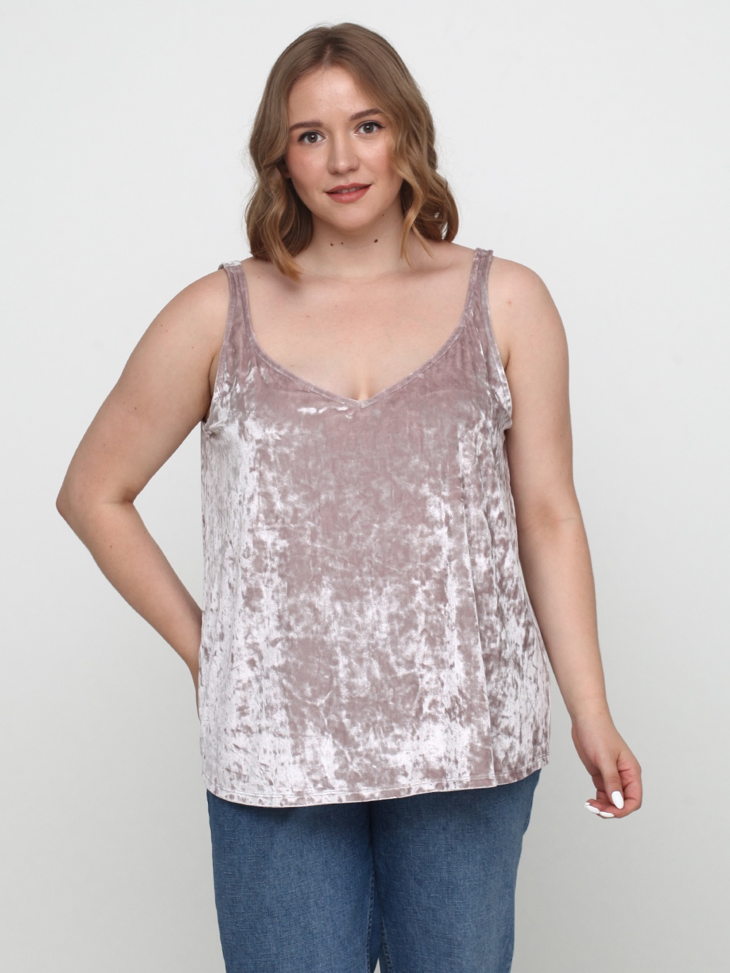 

Топ H&M 5320255 L Светло-кротовый